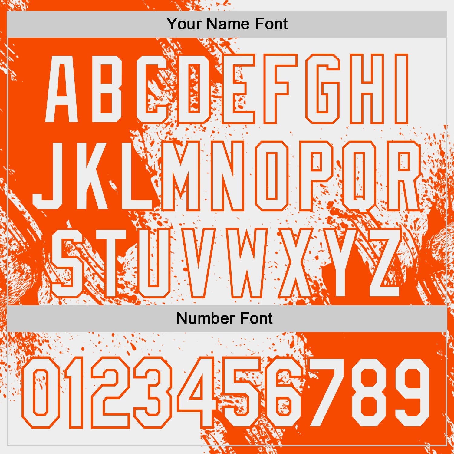Custom White-Orange Abstract Brush Stroke Authentic Baseball Jersey