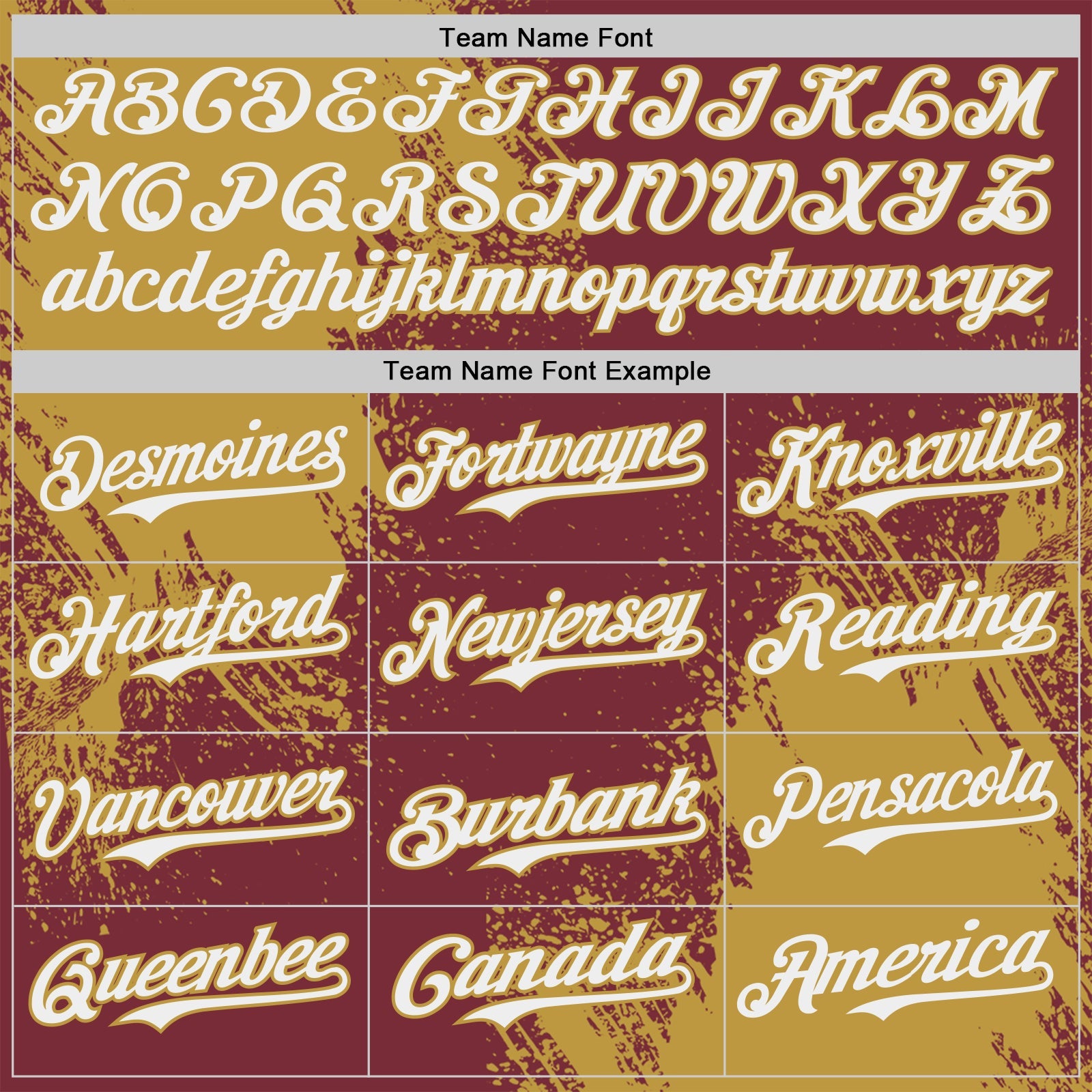 Custom Burgundy White-Old Gold Abstract Brush Stroke Authentic Baseball Jersey