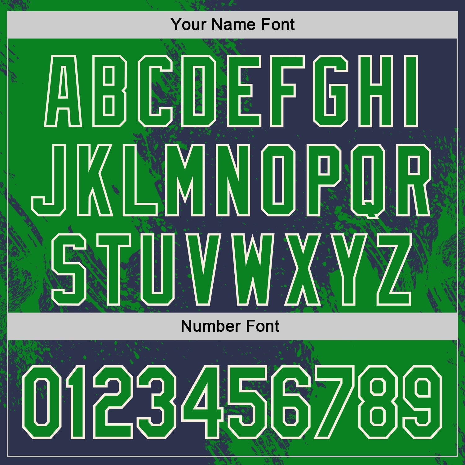 Custom Navy Grass Green-Cream Abstract Brush Stroke Authentic Baseball Jersey