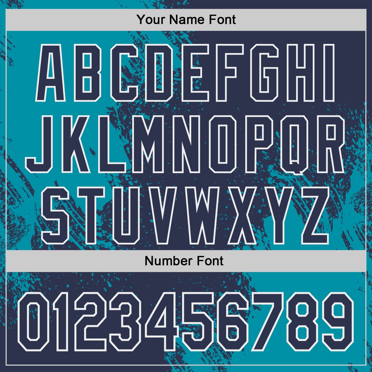 Custom Navy Teal-White Abstract Brush Stroke Authentic Baseball Jersey