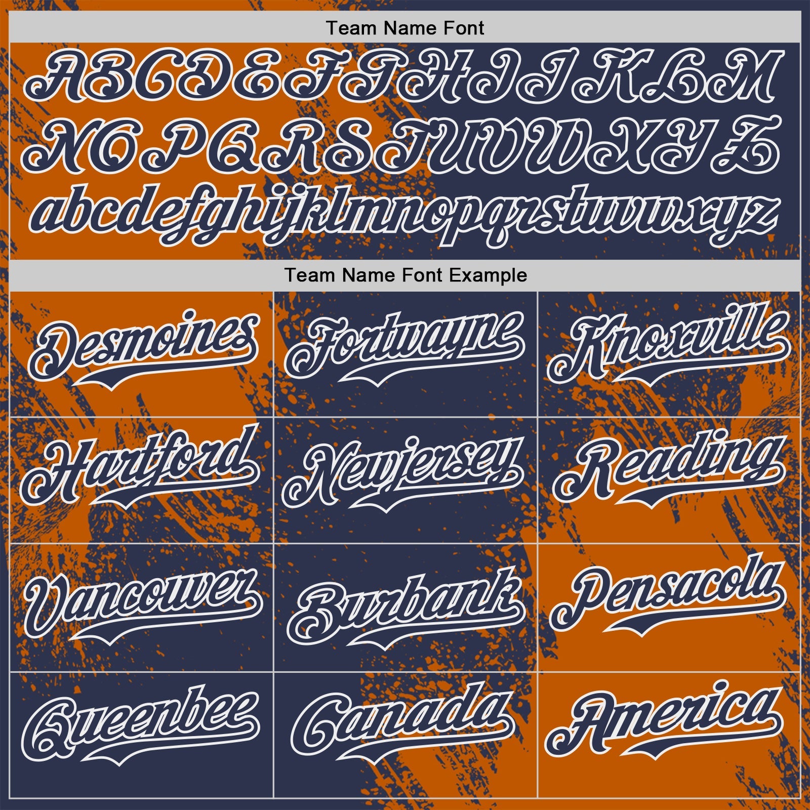 Custom Navy Texas Orange-White Abstract Brush Stroke Authentic Baseball Jersey