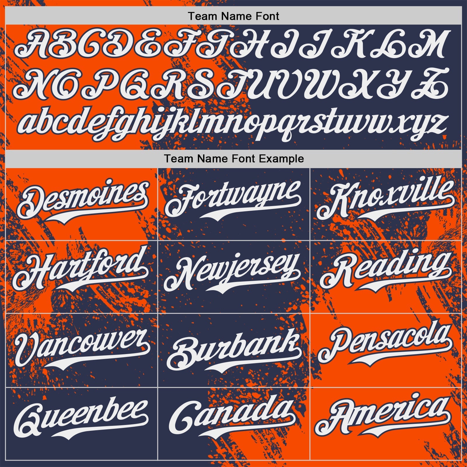 Custom Navy White-Orange Abstract Brush Stroke Authentic Baseball Jersey
