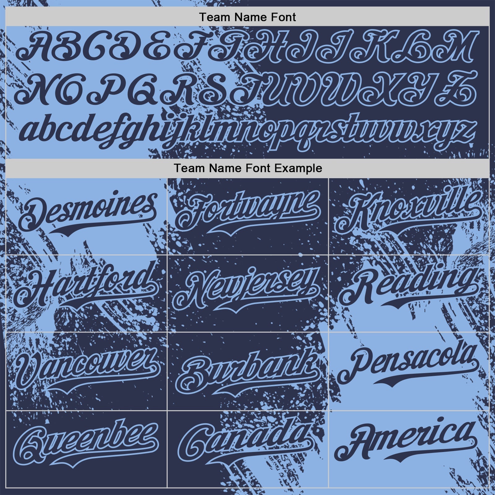 Custom Navy-Light Blue Abstract Brush Stroke Authentic Baseball Jersey
