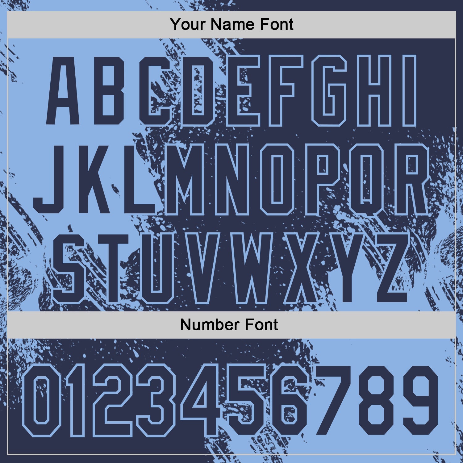 Custom Navy-Light Blue Abstract Brush Stroke Authentic Baseball Jersey