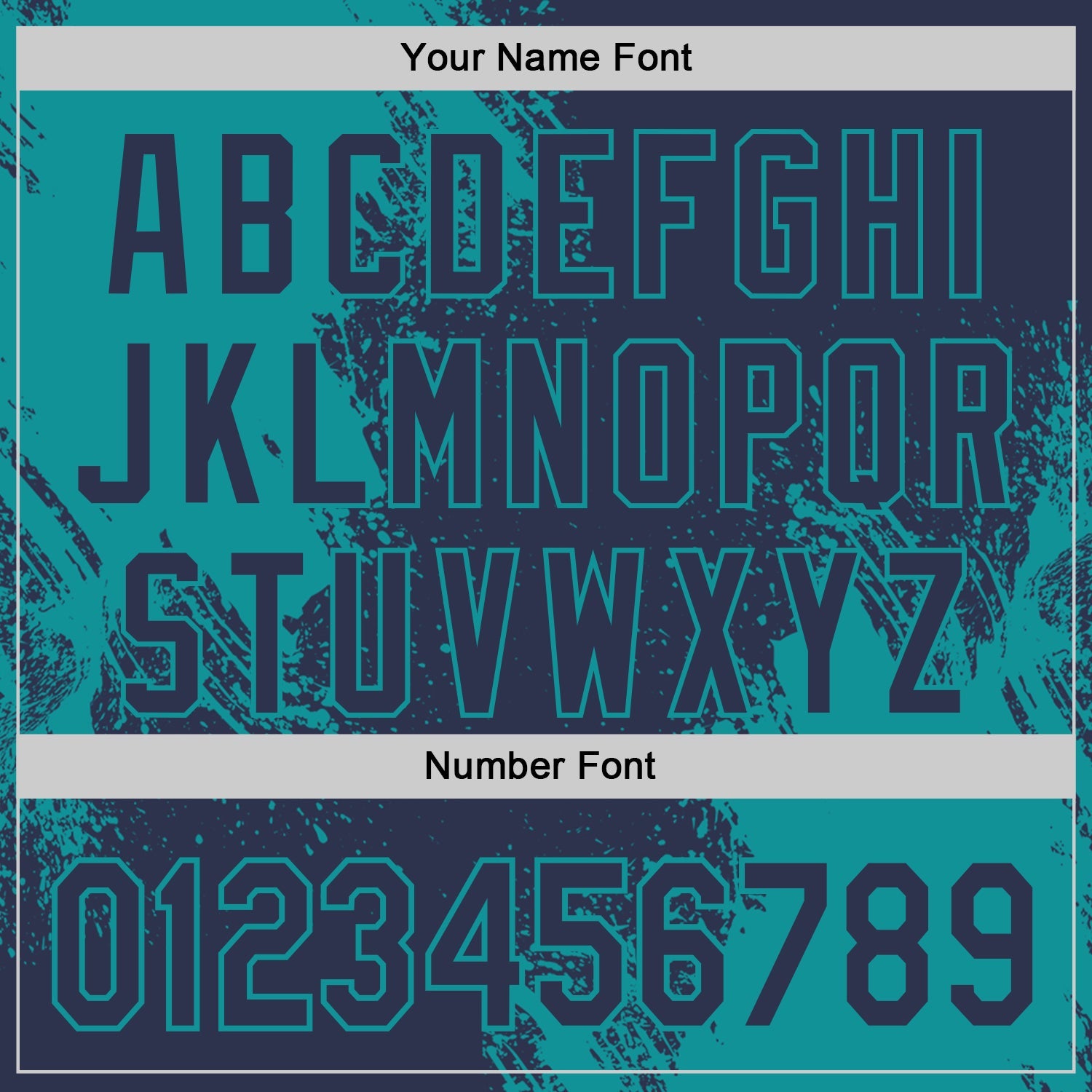 Custom Navy-Teal Abstract Brush Stroke Authentic Baseball Jersey