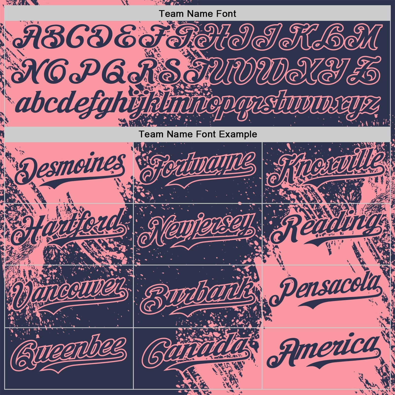 Custom Navy-Medium Pink Abstract Brush Stroke Authentic Baseball Jersey