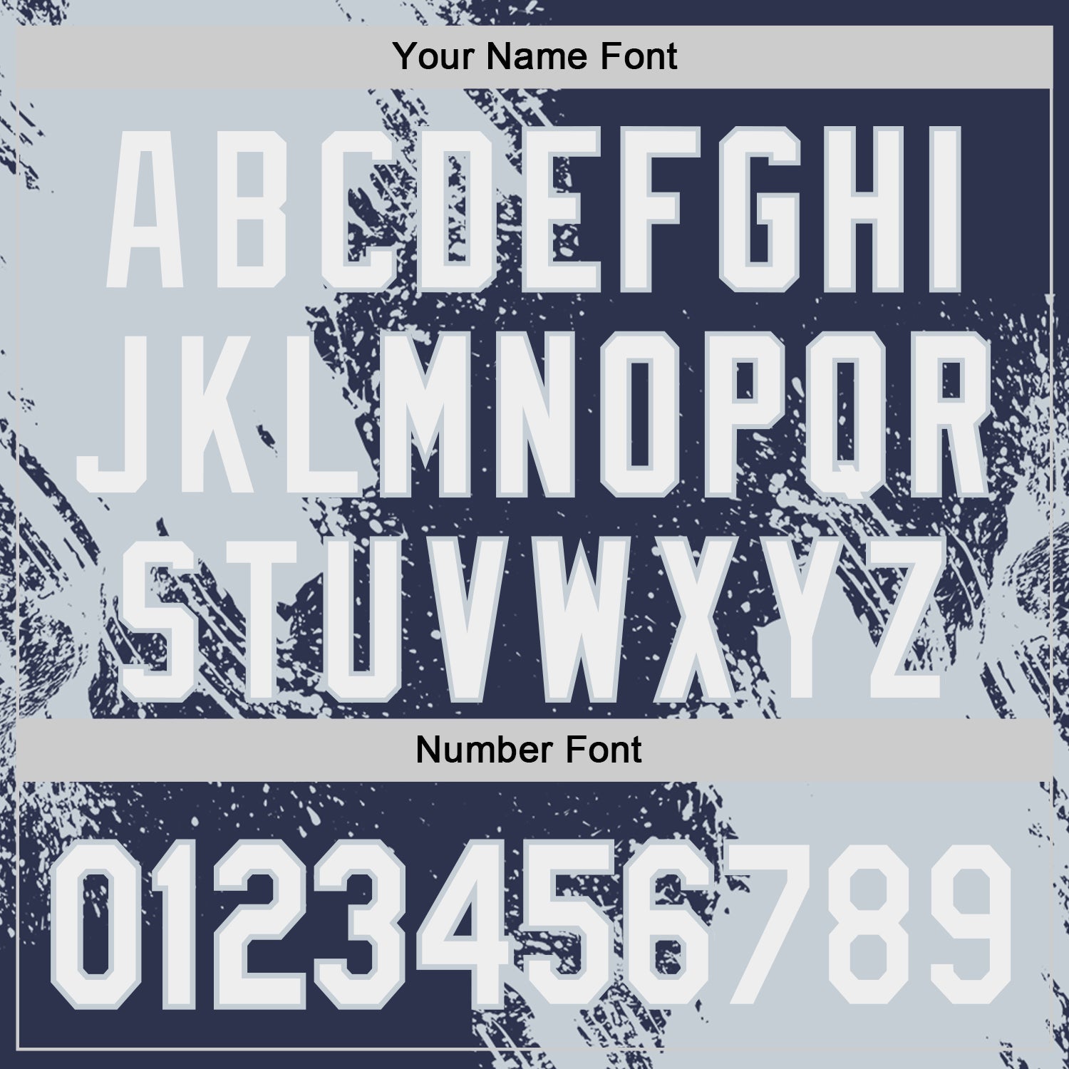 Custom Navy White-Silver Abstract Brush Stroke Authentic Baseball Jersey
