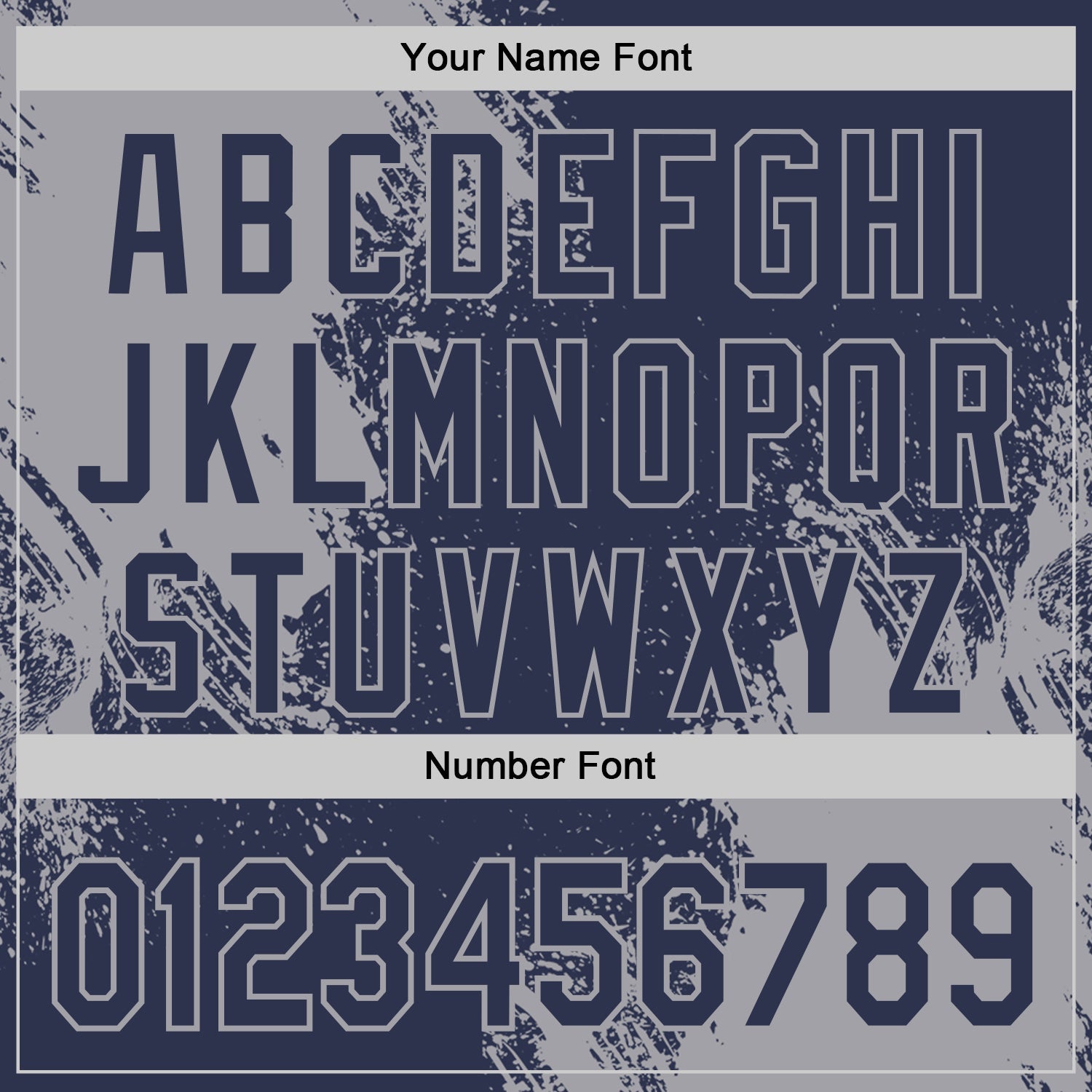 Custom Navy-Gray Abstract Brush Stroke Authentic Baseball Jersey