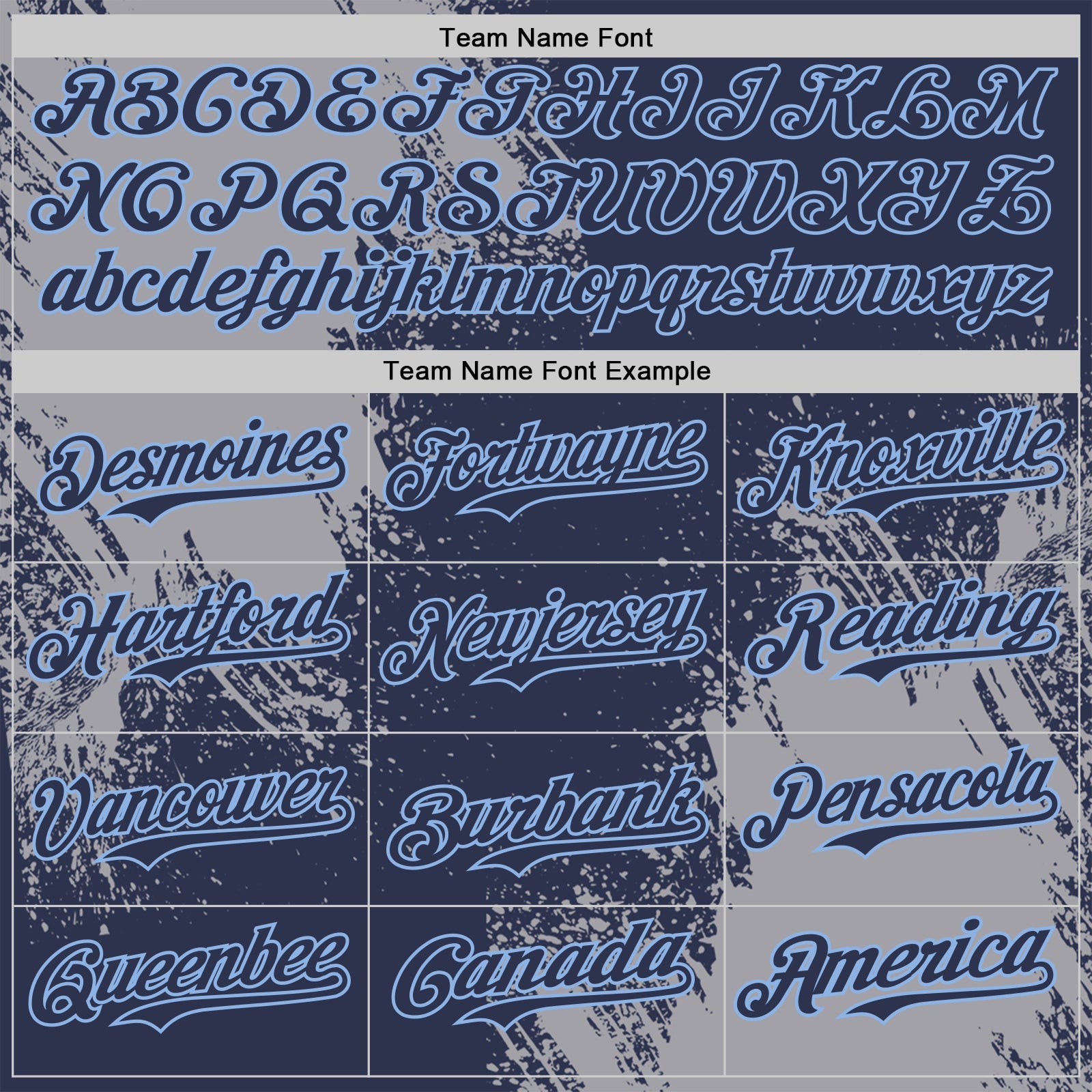 Custom Navy Gray-Light Blue Abstract Brush Stroke Authentic Baseball Jersey