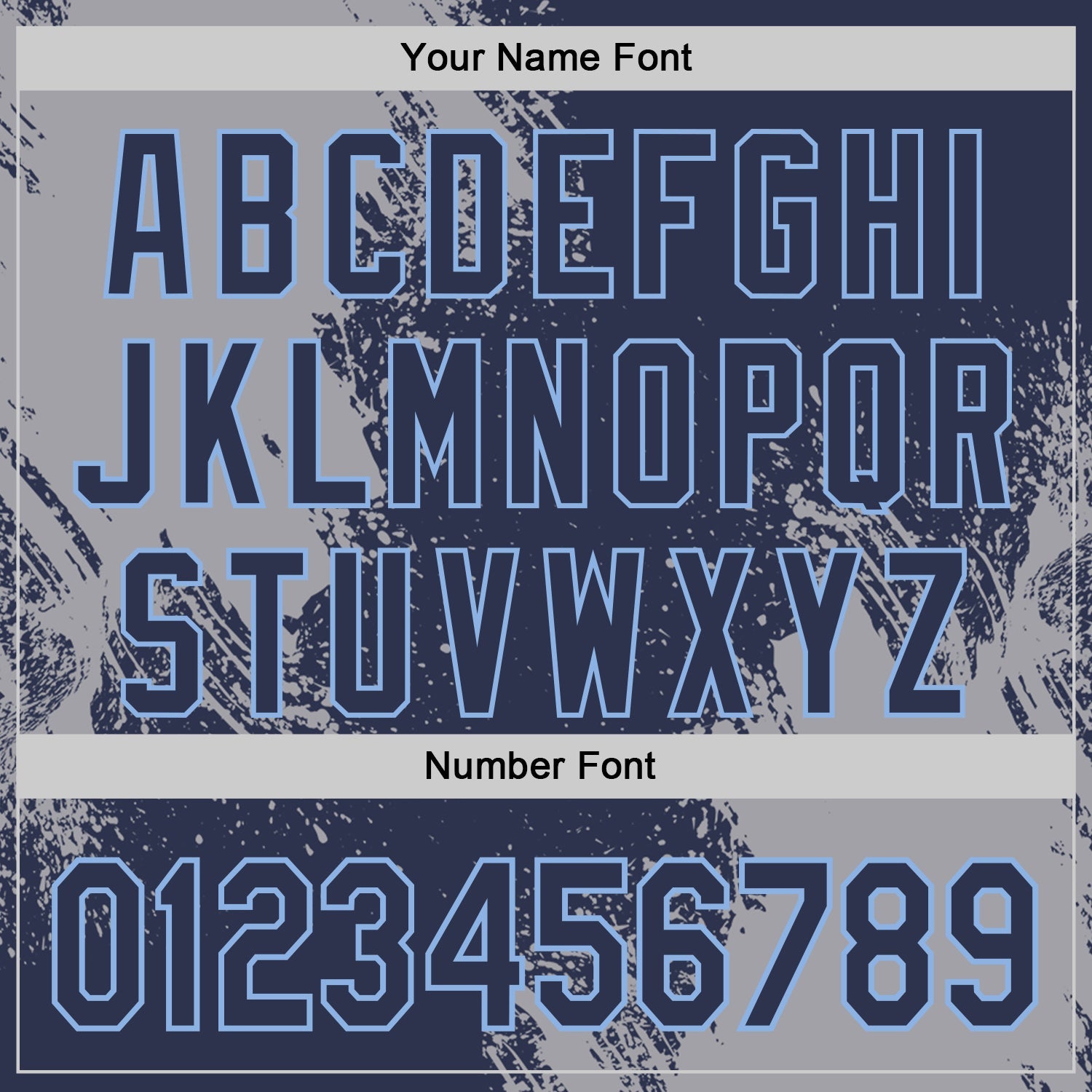 Custom Navy Gray-Light Blue Abstract Brush Stroke Authentic Baseball Jersey
