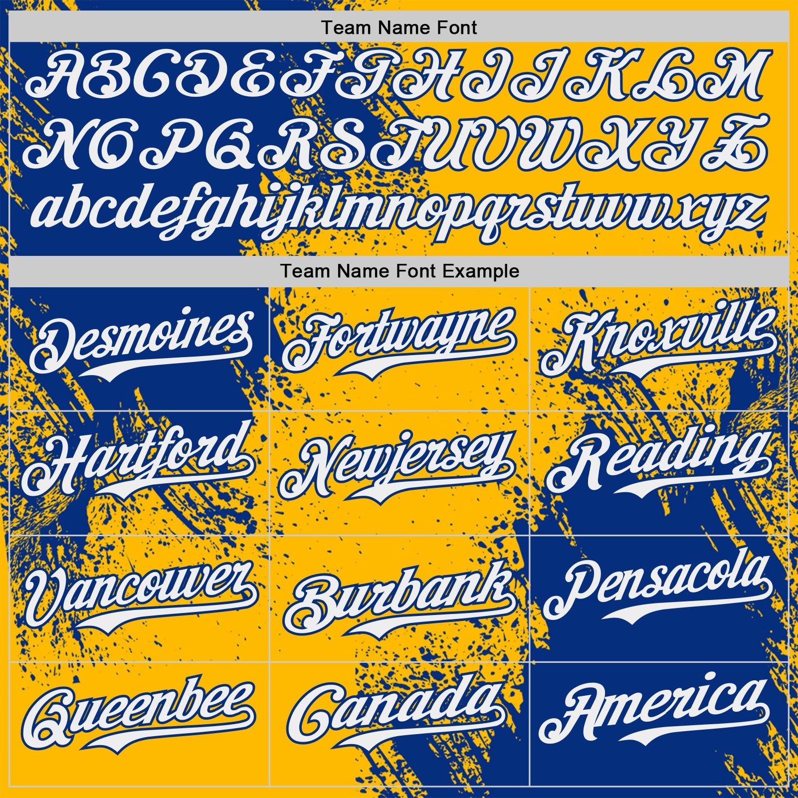 Custom Gold White-Royal Abstract Brush Stroke Authentic Baseball Jersey