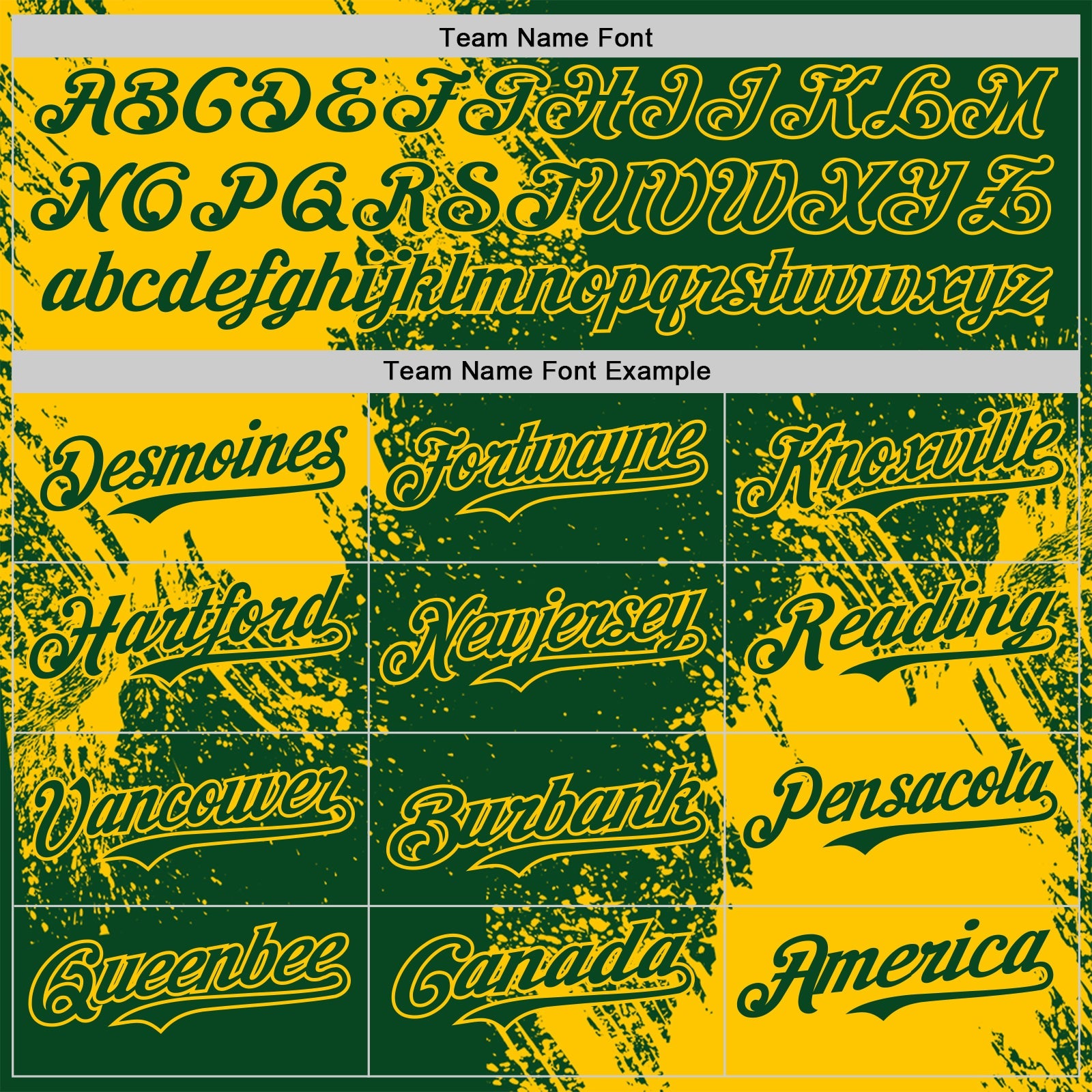 Custom Green-Yellow Abstract Brush Stroke Authentic Baseball Jersey