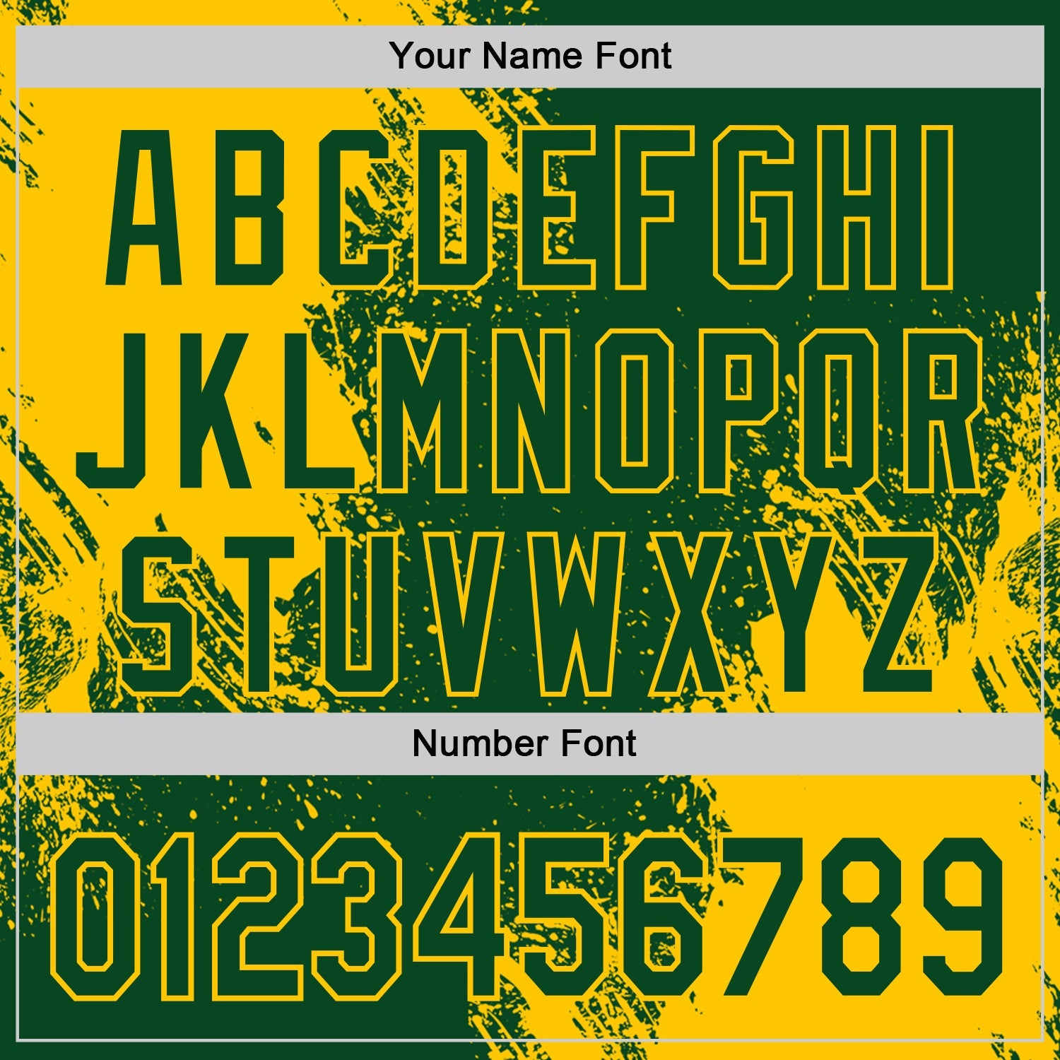 Custom Green-Yellow Abstract Brush Stroke Authentic Baseball Jersey