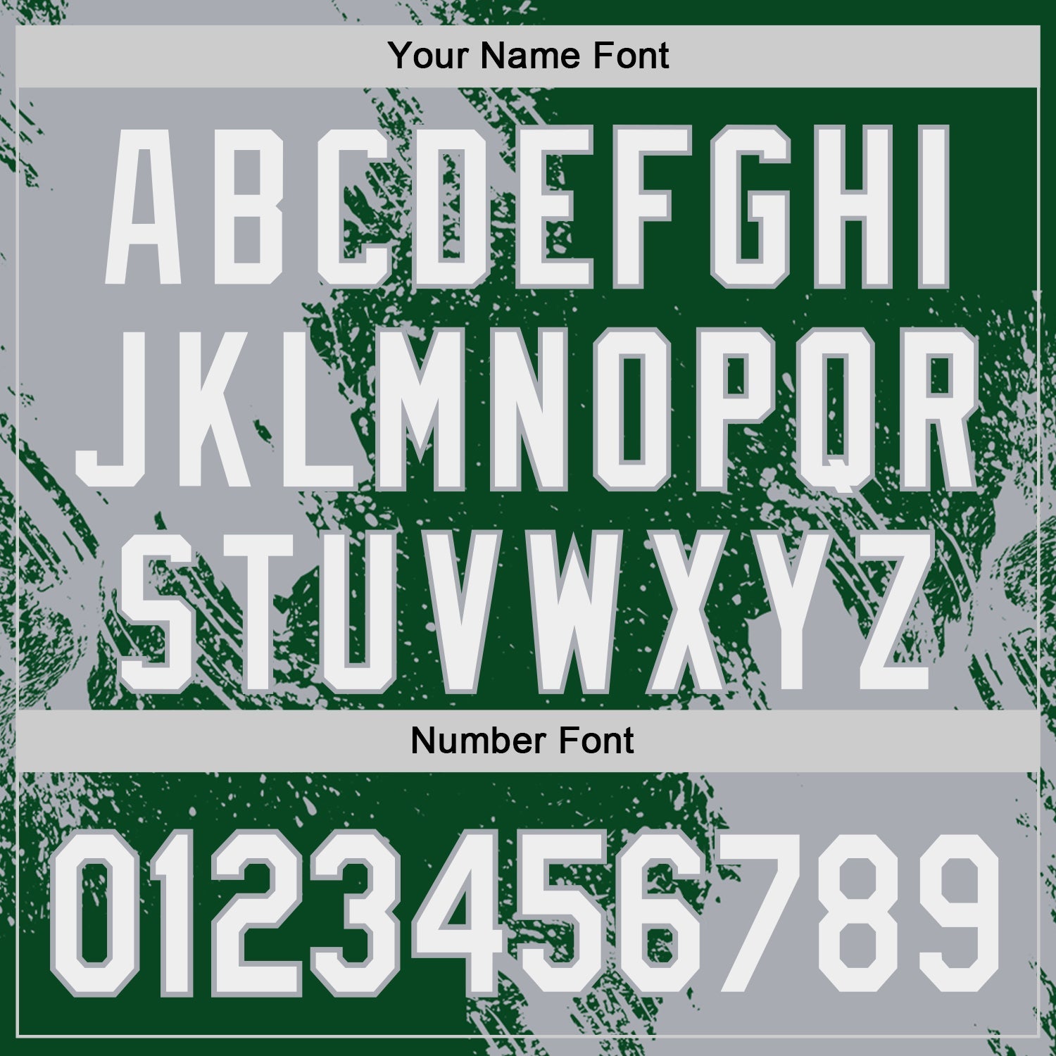 Custom Green White-Gray Abstract Brush Stroke Authentic Baseball Jersey