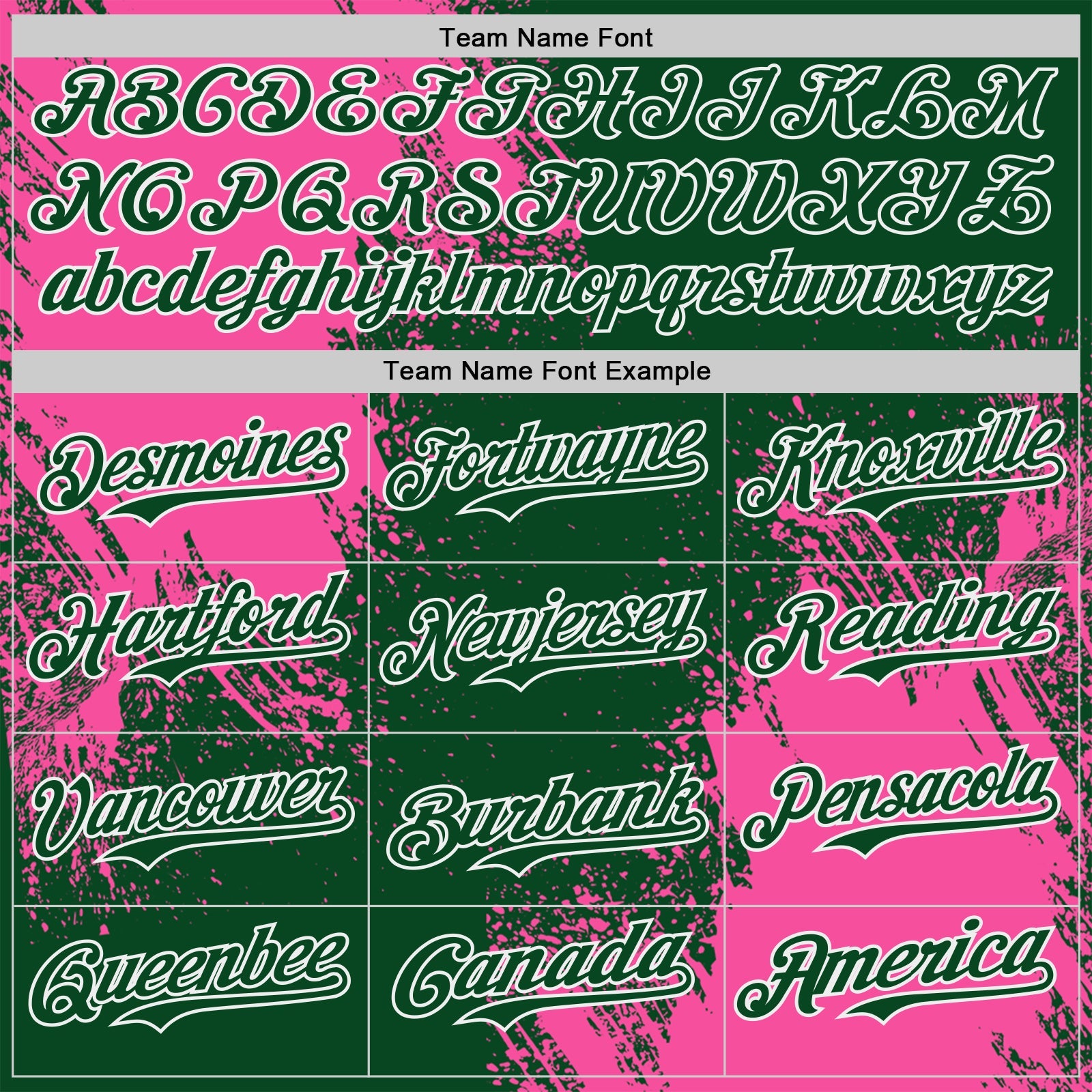 Custom Green Pink-White Abstract Brush Stroke Authentic Baseball Jersey
