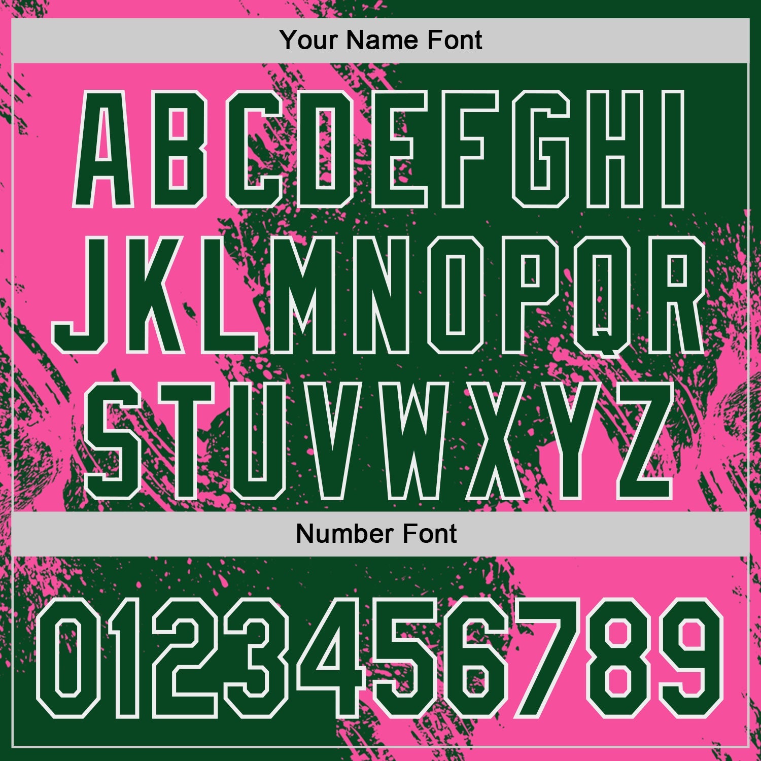 Custom Green Pink-White Abstract Brush Stroke Authentic Baseball Jersey