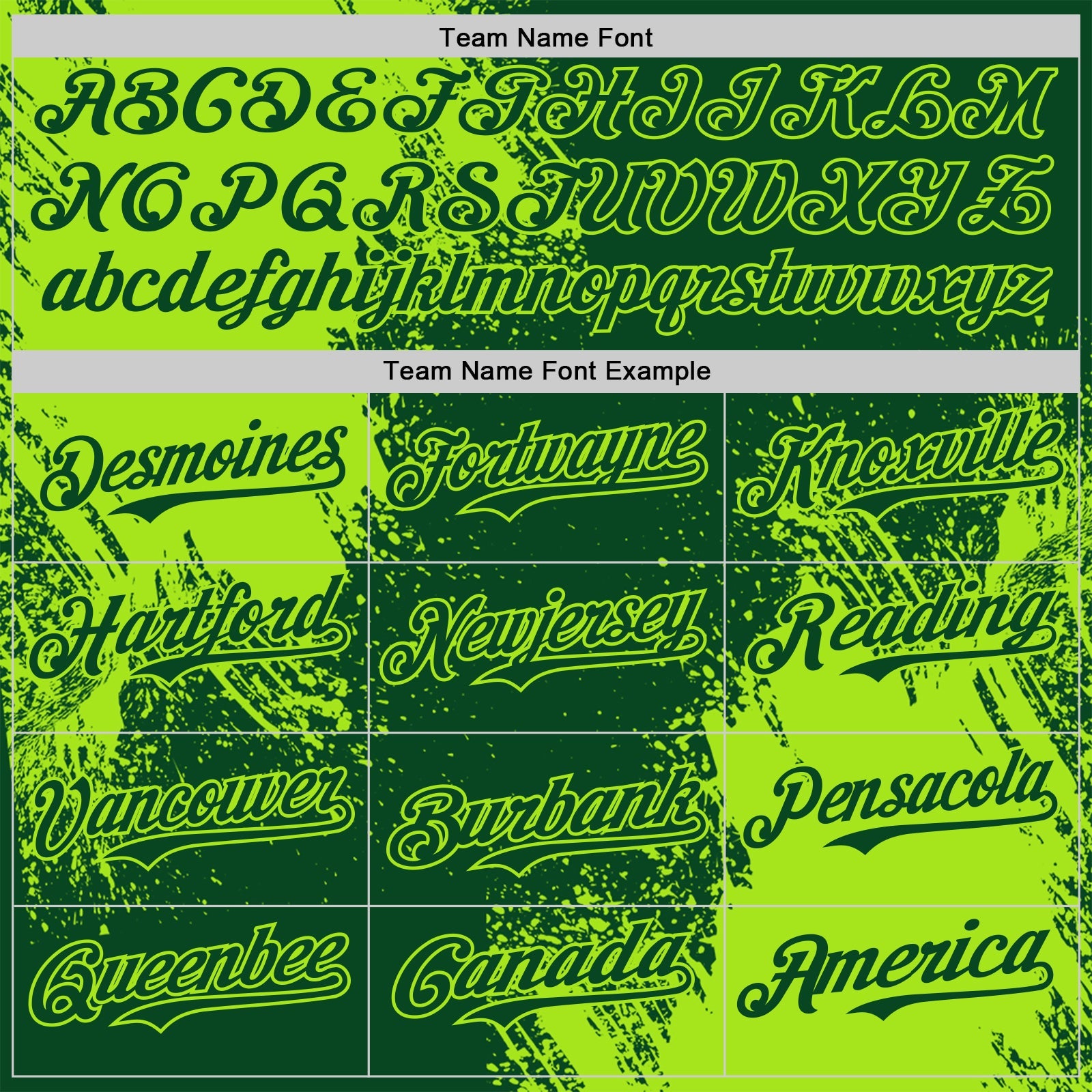 Custom Green-Neon Green Abstract Brush Stroke Authentic Baseball Jersey