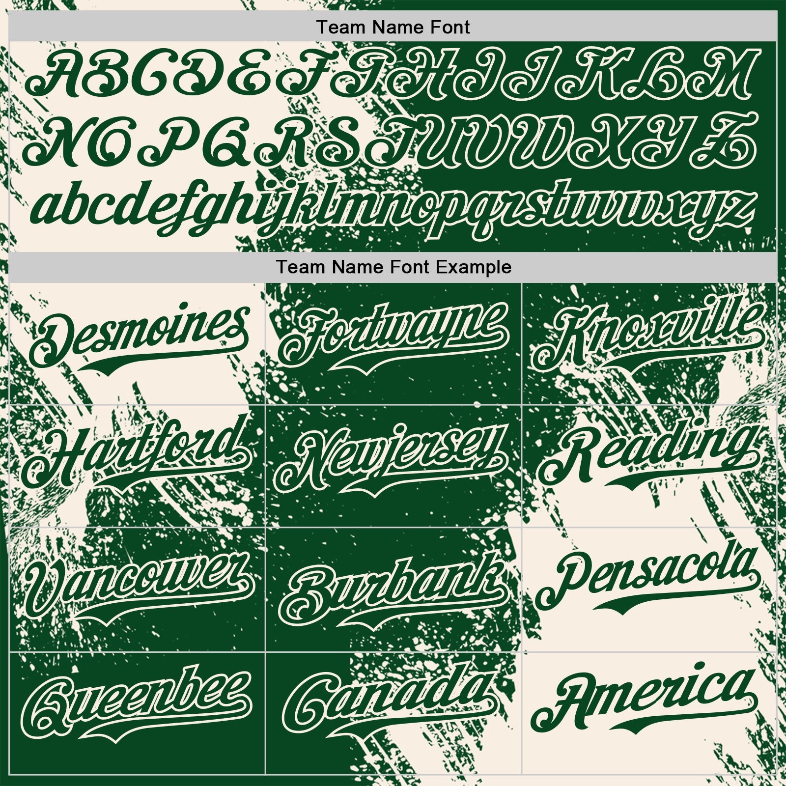 Custom Green-Cream Abstract Brush Stroke Authentic Baseball Jersey
