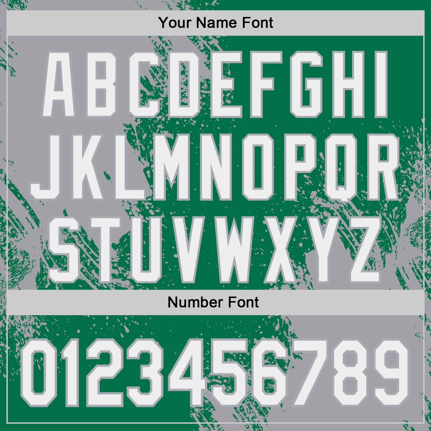 Custom Kelly Green White-Gray Abstract Brush Stroke Authentic Baseball Jersey