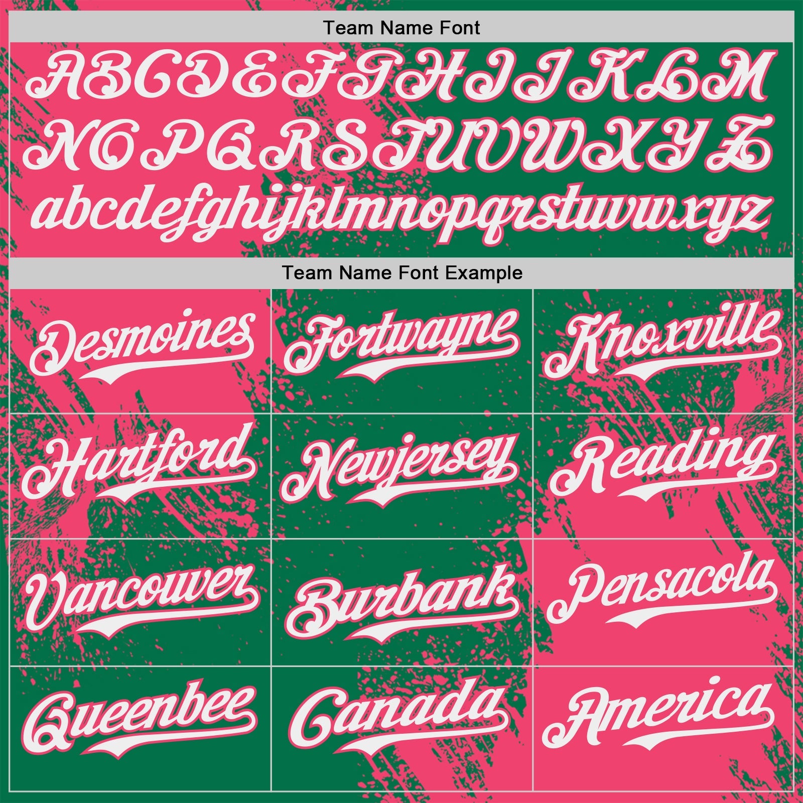 Custom Kelly Green White-Neon Pink Abstract Brush Stroke Authentic Baseball Jersey