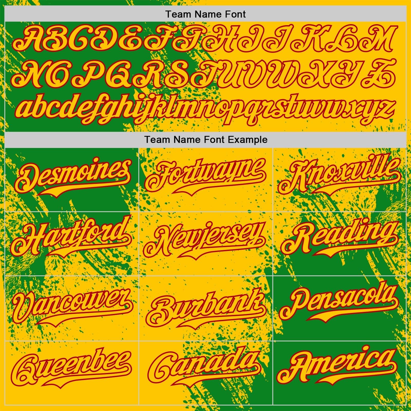 Custom Yellow Grass Green-Red Abstract Brush Stroke Authentic Baseball Jersey