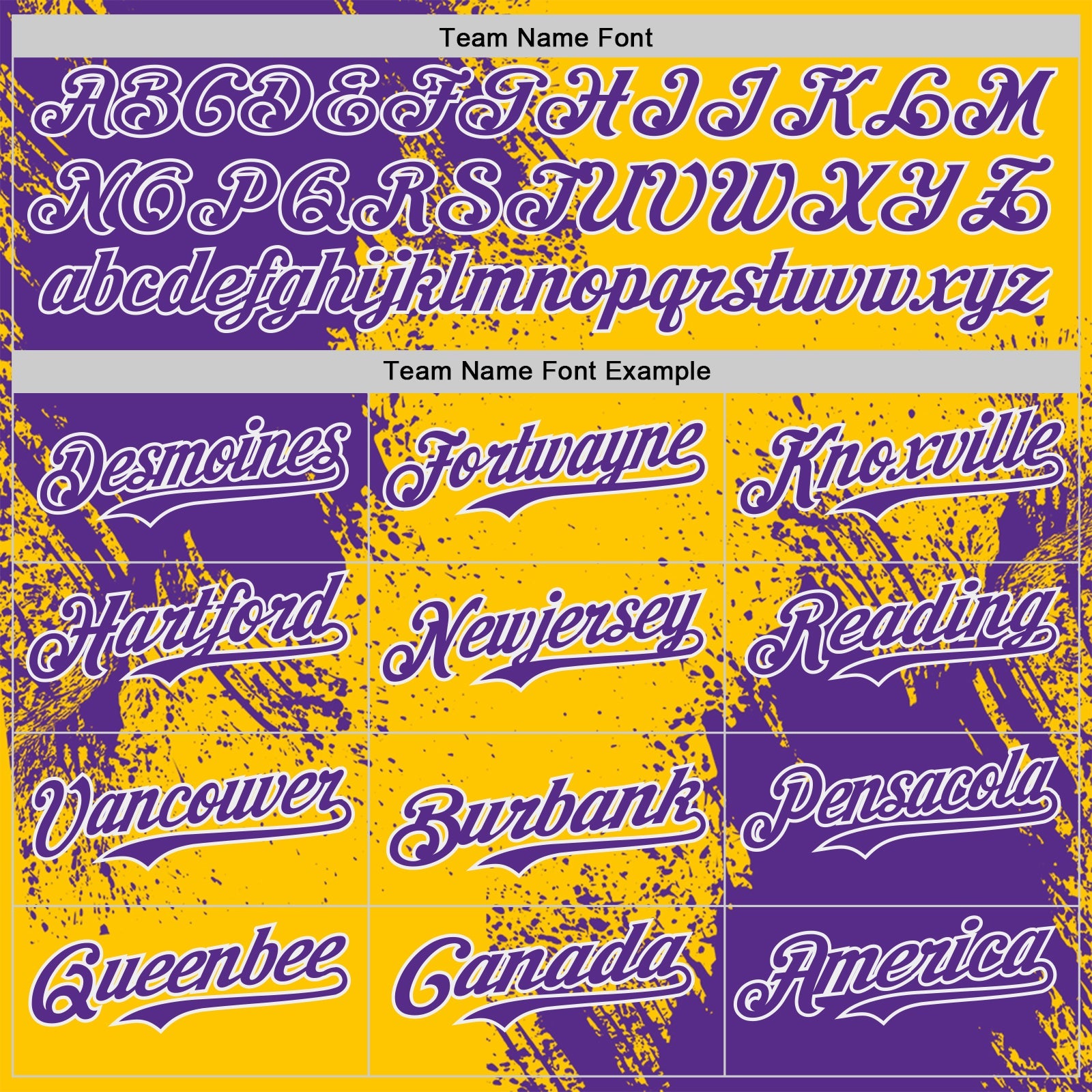 Custom Yellow Purple-White Abstract Brush Stroke Authentic Baseball Jersey