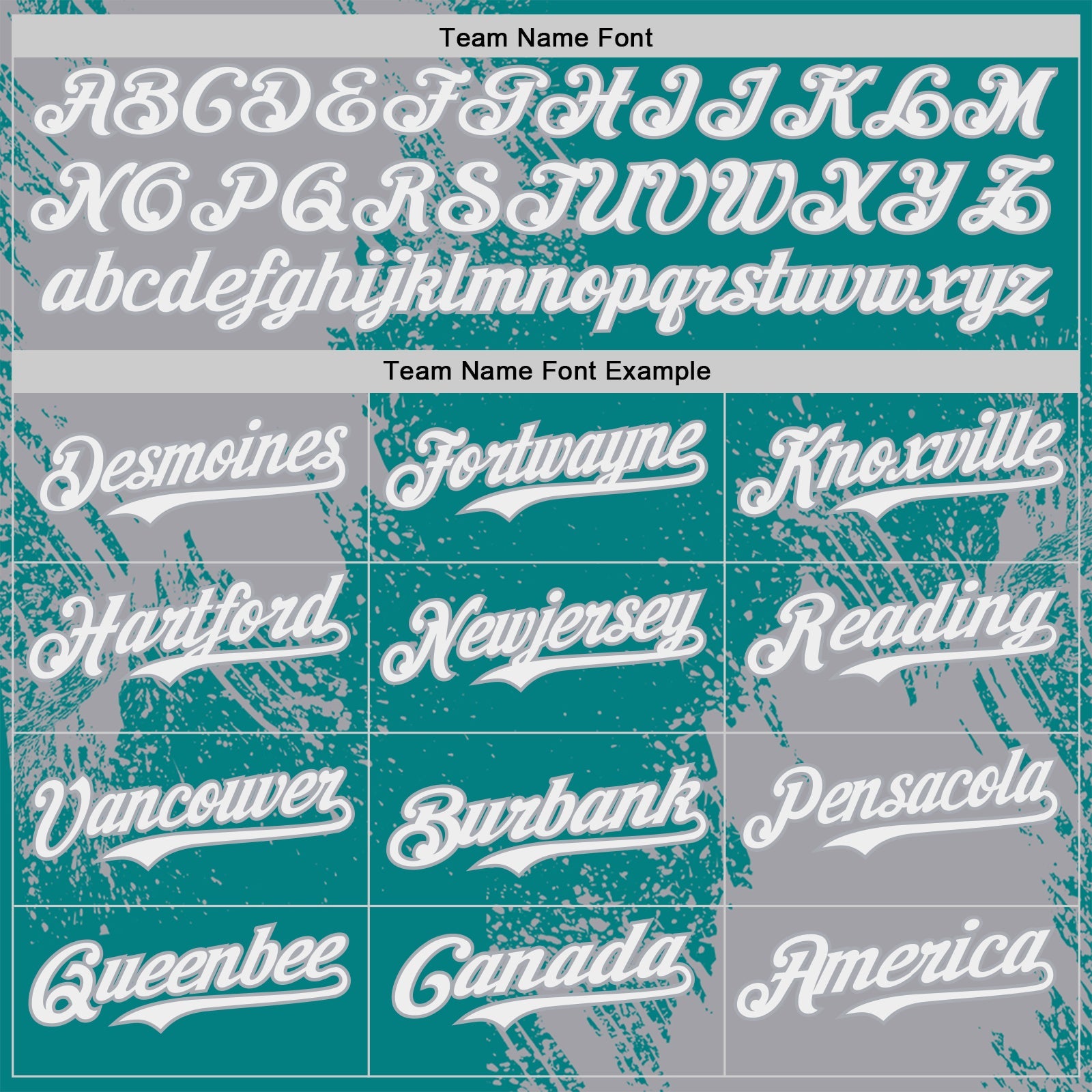 Custom Teal White-Gray Abstract Brush Stroke Authentic Baseball Jersey
