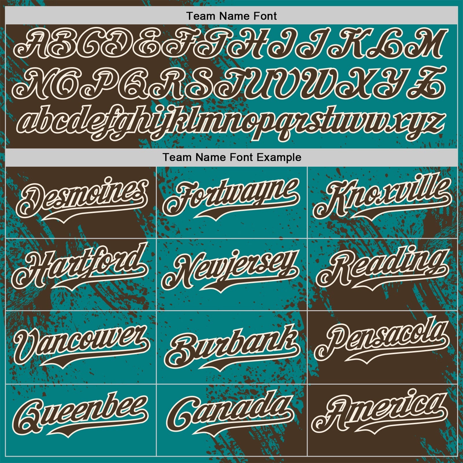 Custom Teal Brown-Cream Abstract Brush Stroke Authentic Baseball Jersey