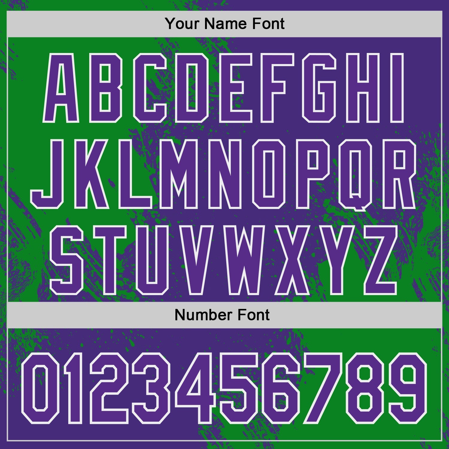 Custom Purple Grass Green-White Abstract Brush Stroke Authentic Baseball Jersey