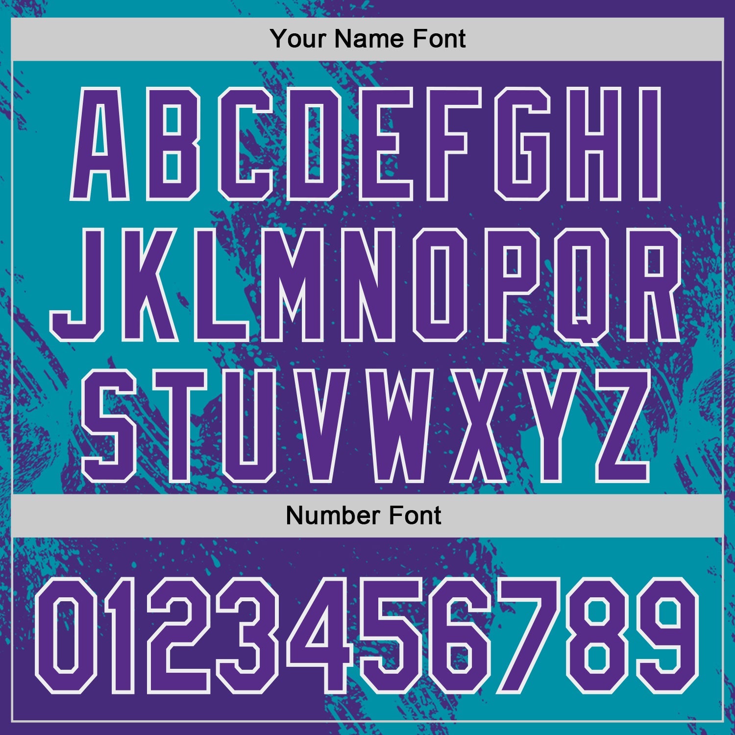 Custom Purple Teal-White Abstract Brush Stroke Authentic Baseball Jersey
