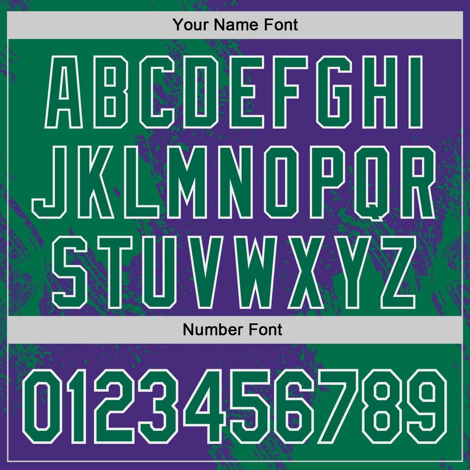 Custom Purple Kelly Green-White Abstract Brush Stroke Authentic Baseball Jersey