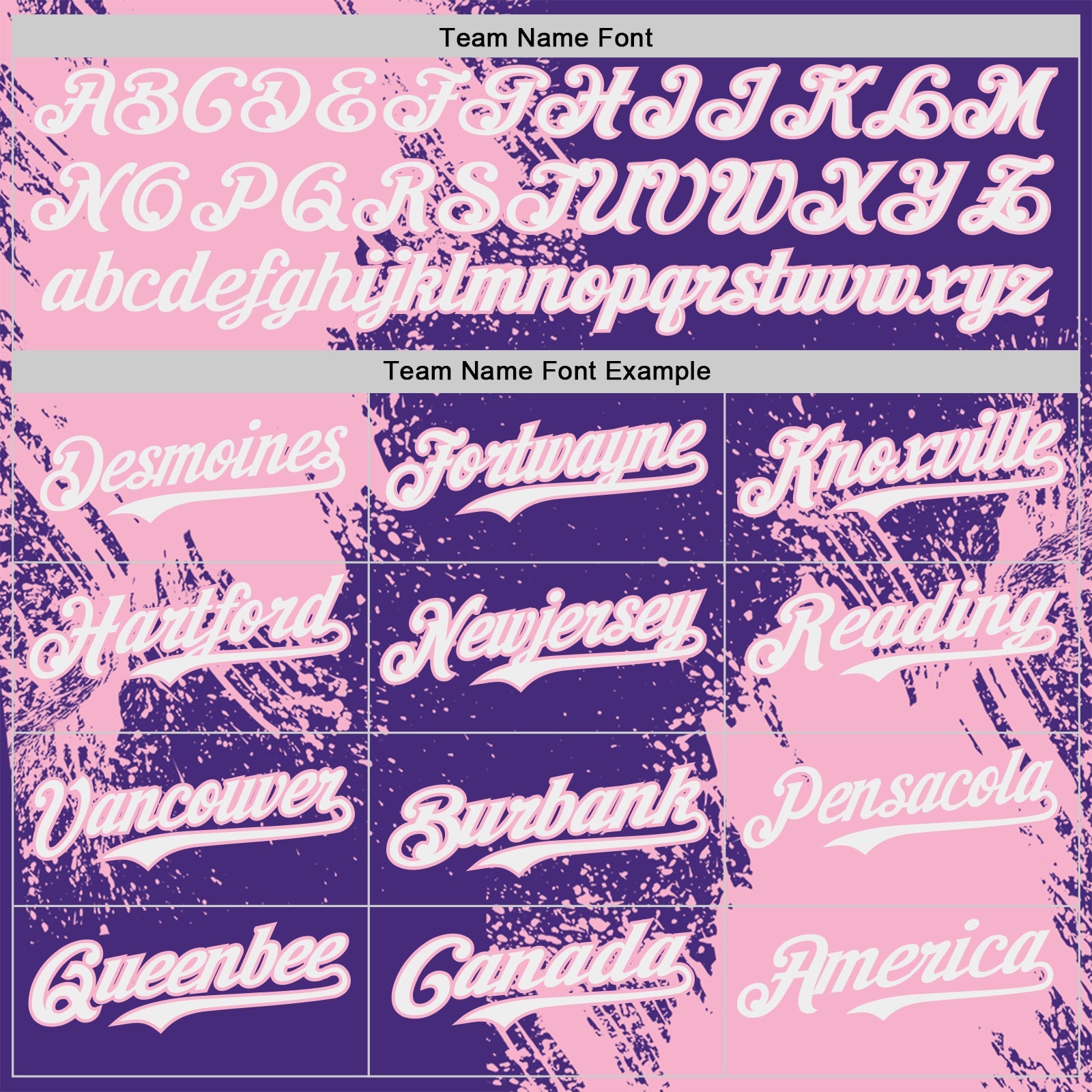 Custom Purple White-Light Pink Abstract Brush Stroke Authentic Baseball Jersey