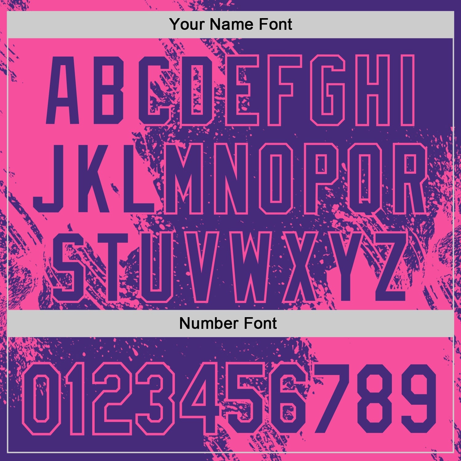 Custom Purple-Pink Abstract Brush Stroke Authentic Baseball Jersey
