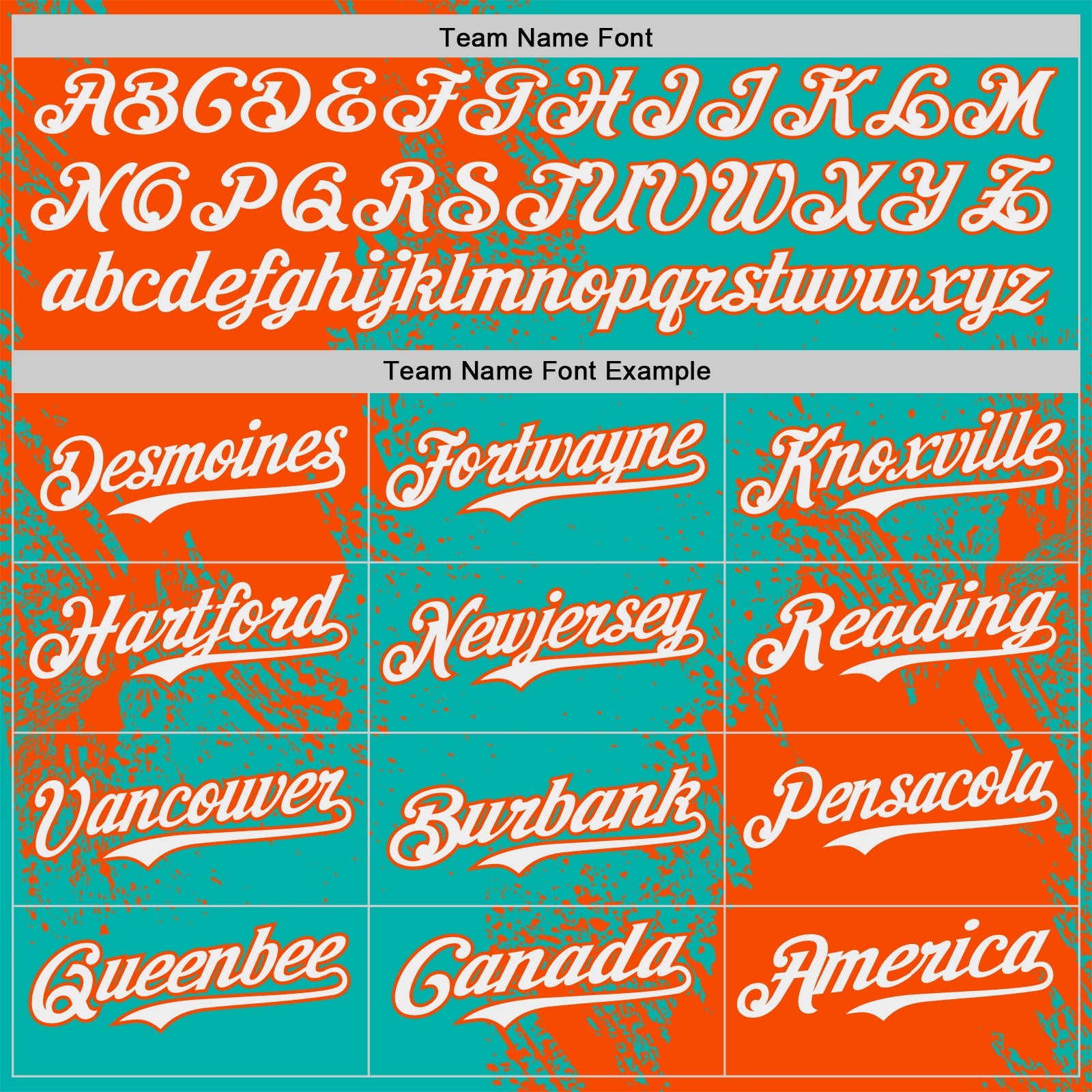 Custom Aqua White-Orange Abstract Brush Stroke Authentic Baseball Jersey