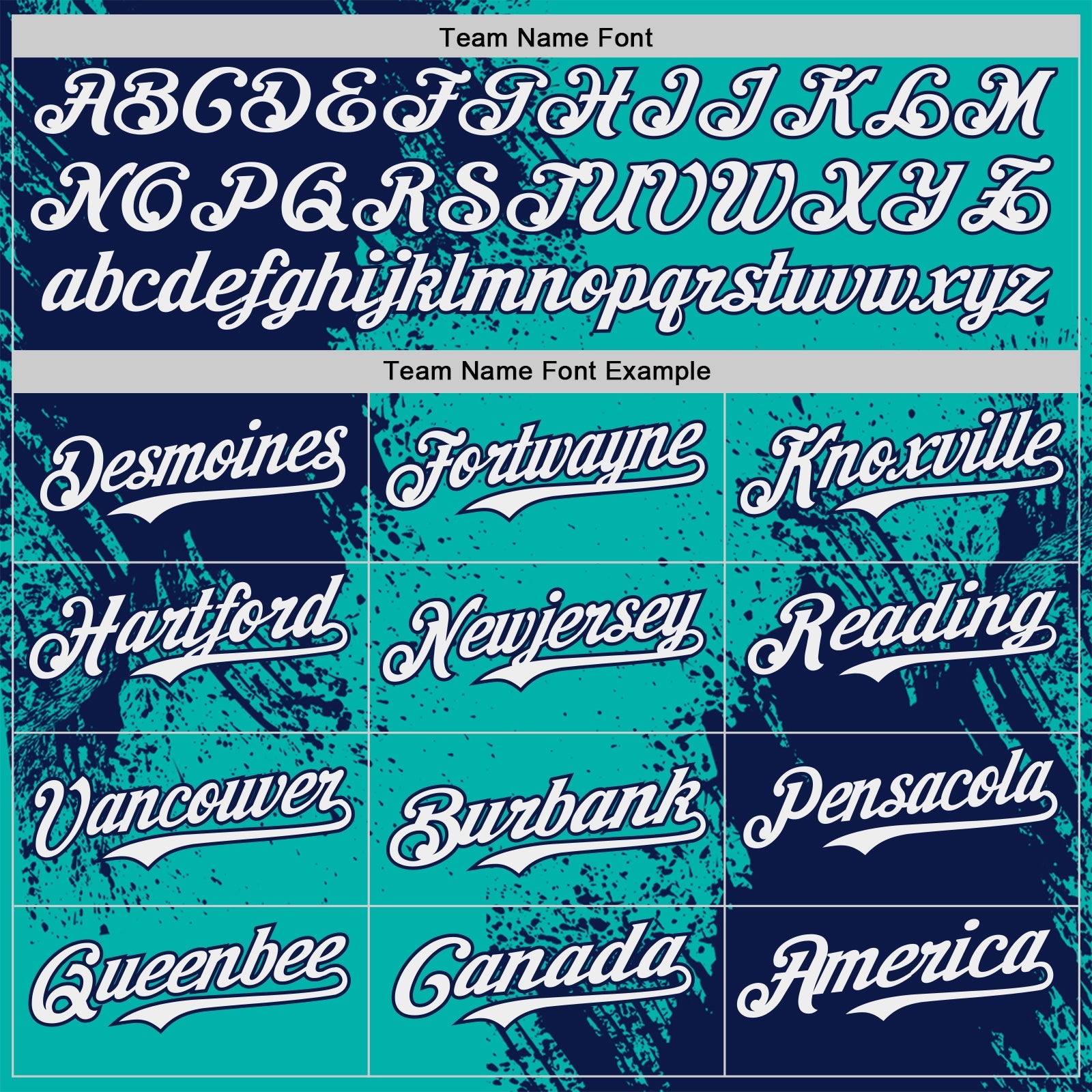 Custom Aqua White-Navy Abstract Brush Stroke Authentic Baseball Jersey