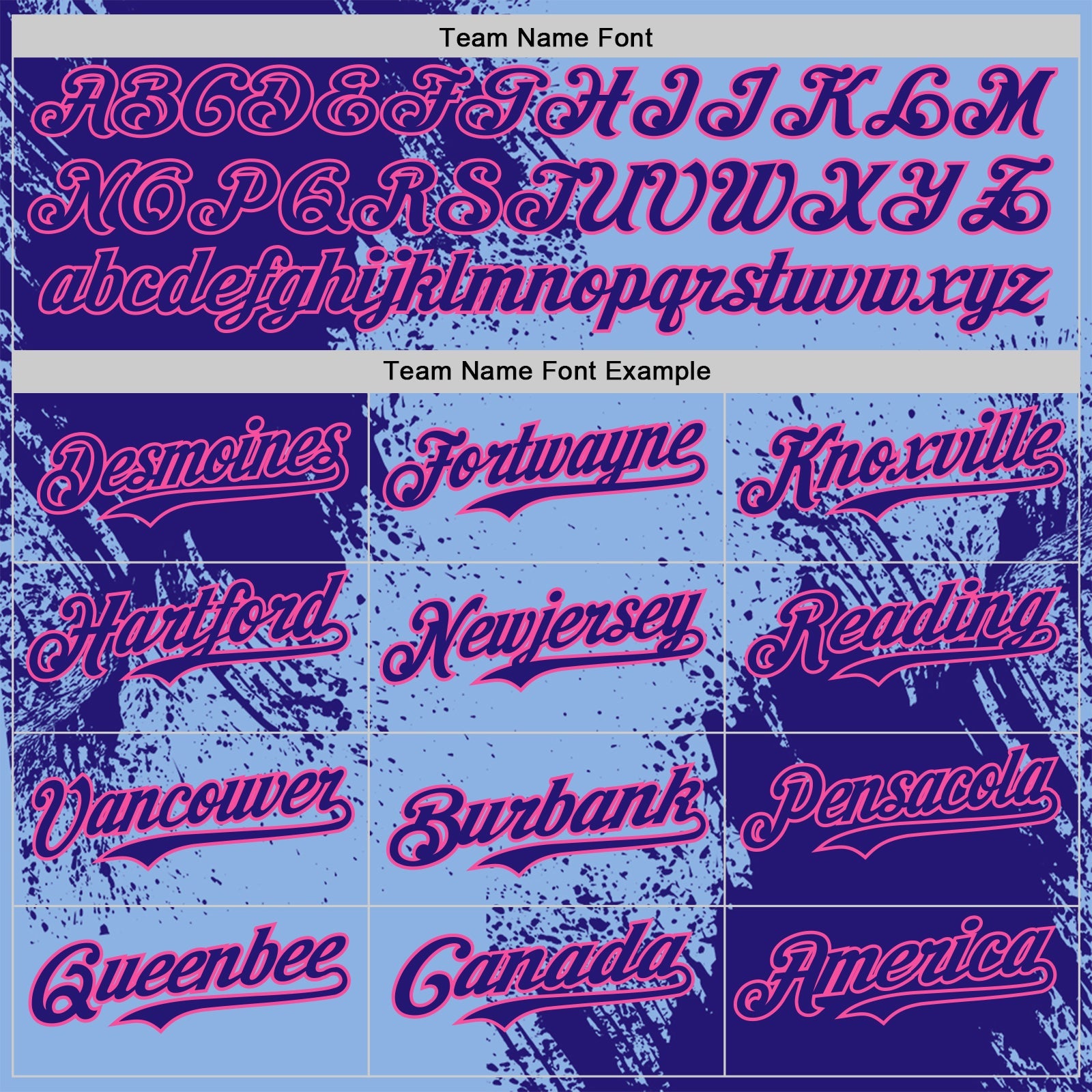 Custom Light Blue Dark Purple-Pink Abstract Brush Stroke Authentic Baseball Jersey