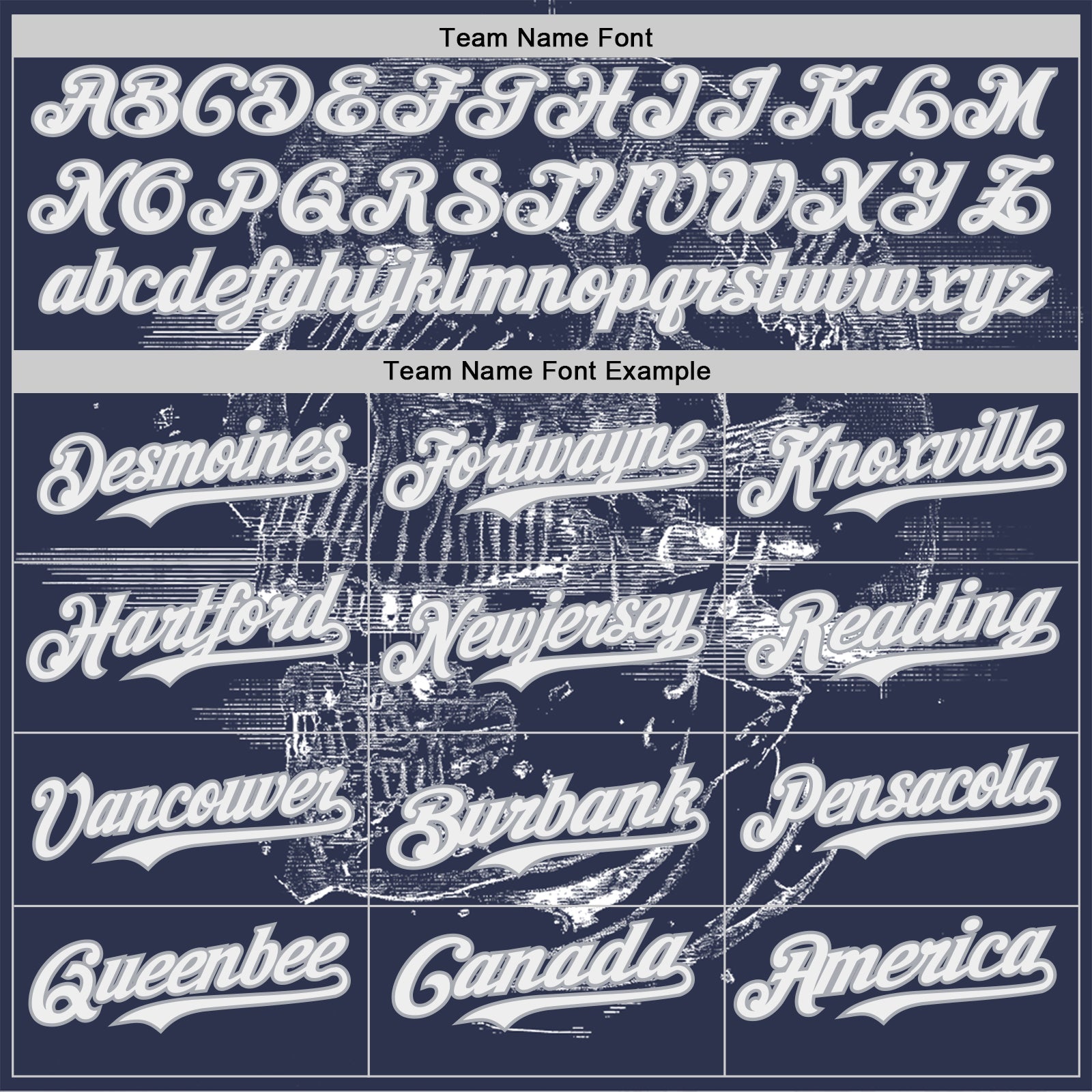 Custom Navy White-Gray Skull Authentic Baseball Jersey