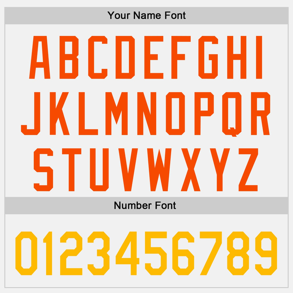 Custom White Gold-Orange Raglan Line Gradient Stripe Authentic Baseball Jersey