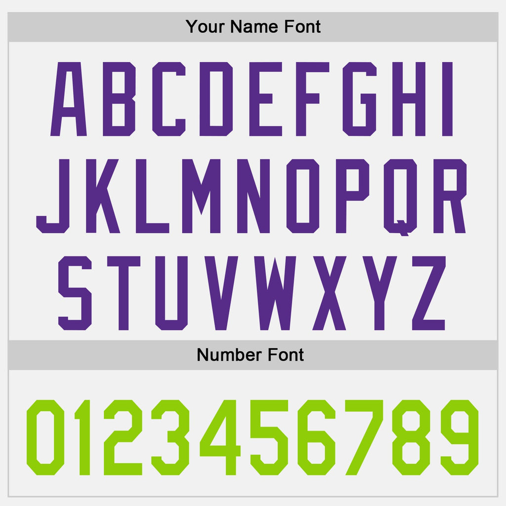 Custom White Neon Green-Purple Raglan Line Gradient Stripe Authentic Baseball Jersey