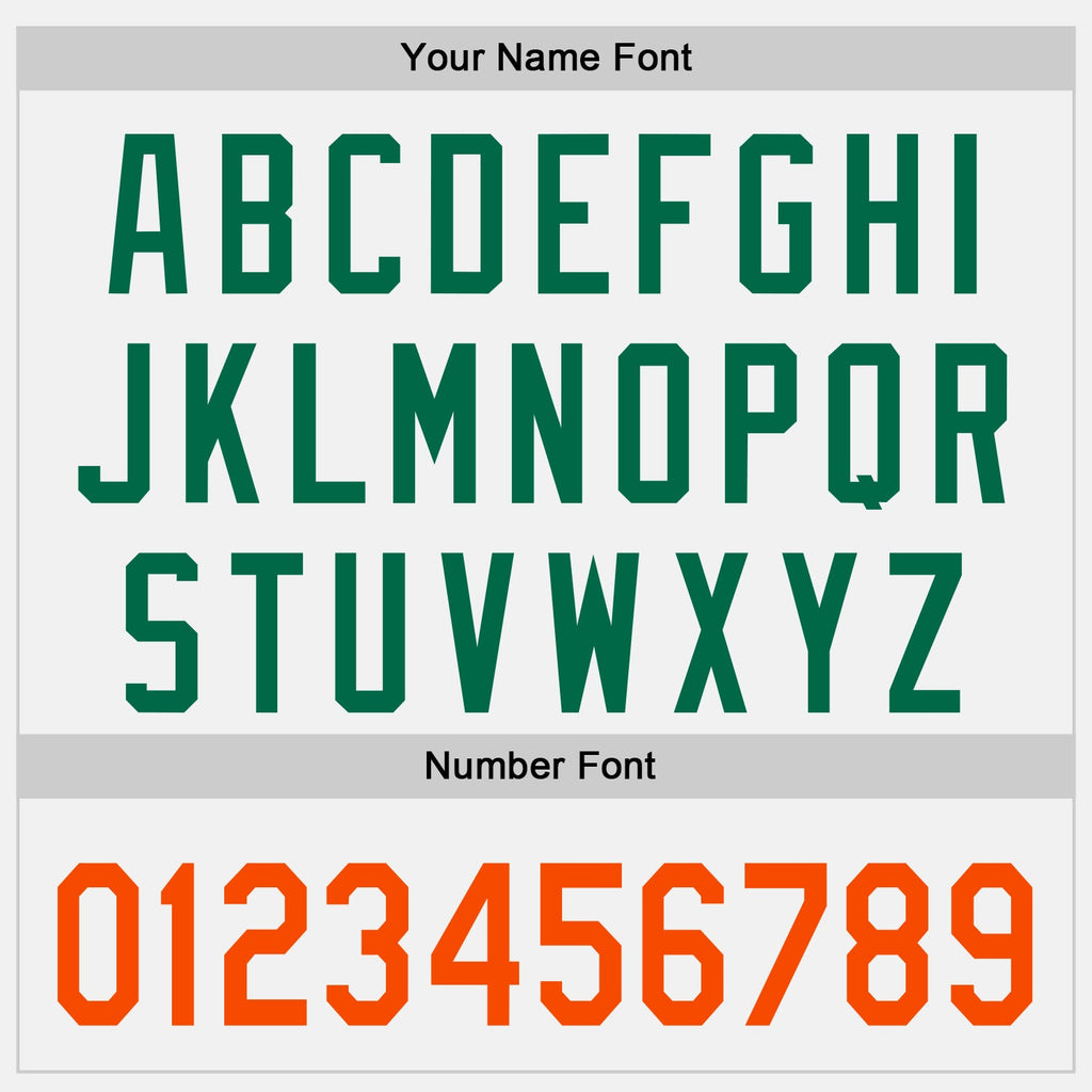 Custom White Orange-Kelly Green Raglan Line Gradient Stripe Authentic Baseball Jersey