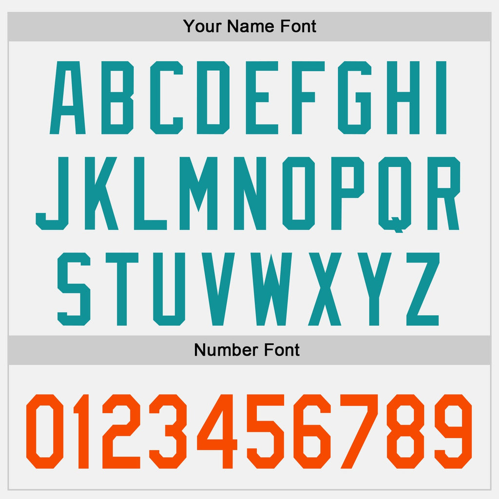 Custom White Orange-Teal Raglan Line Gradient Stripe Authentic Baseball Jersey