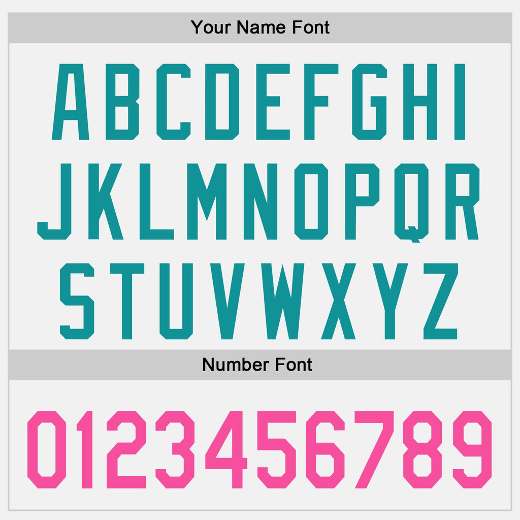 Custom White Pink-Teal Raglan Line Gradient Stripe Authentic Baseball Jersey