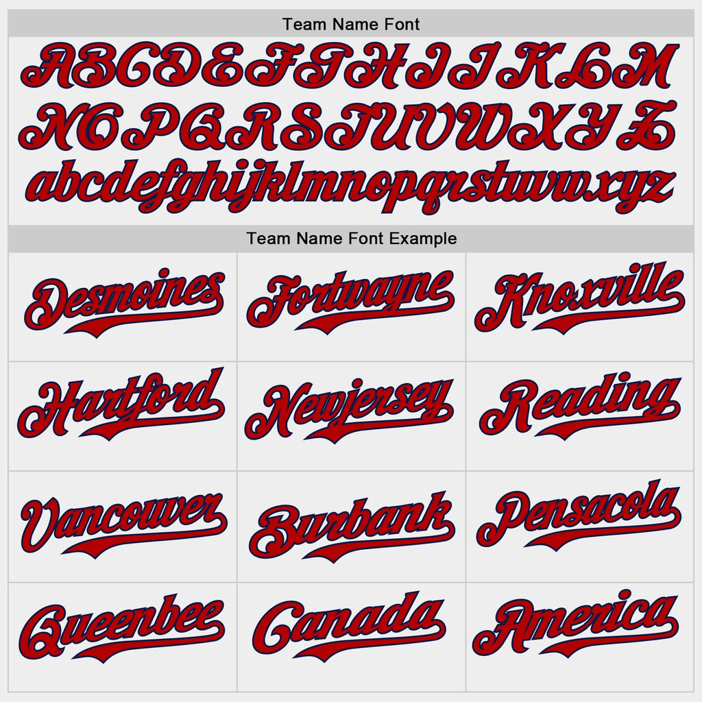 Custom White USA Flag Navy-Red Authentic Baseball Jersey