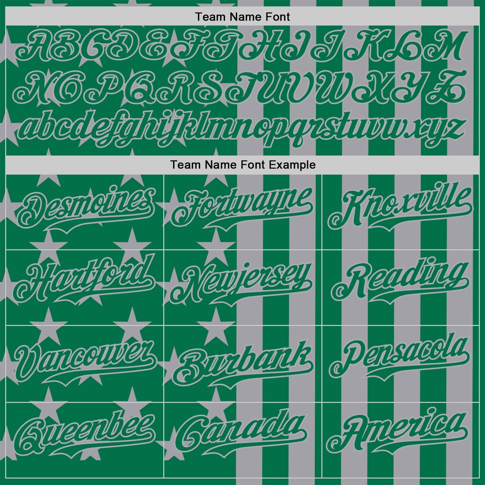 Custom Kelly Green-Gray USA Flag Patriotic Split Stars and Stripes Authentic Baseball Jersey