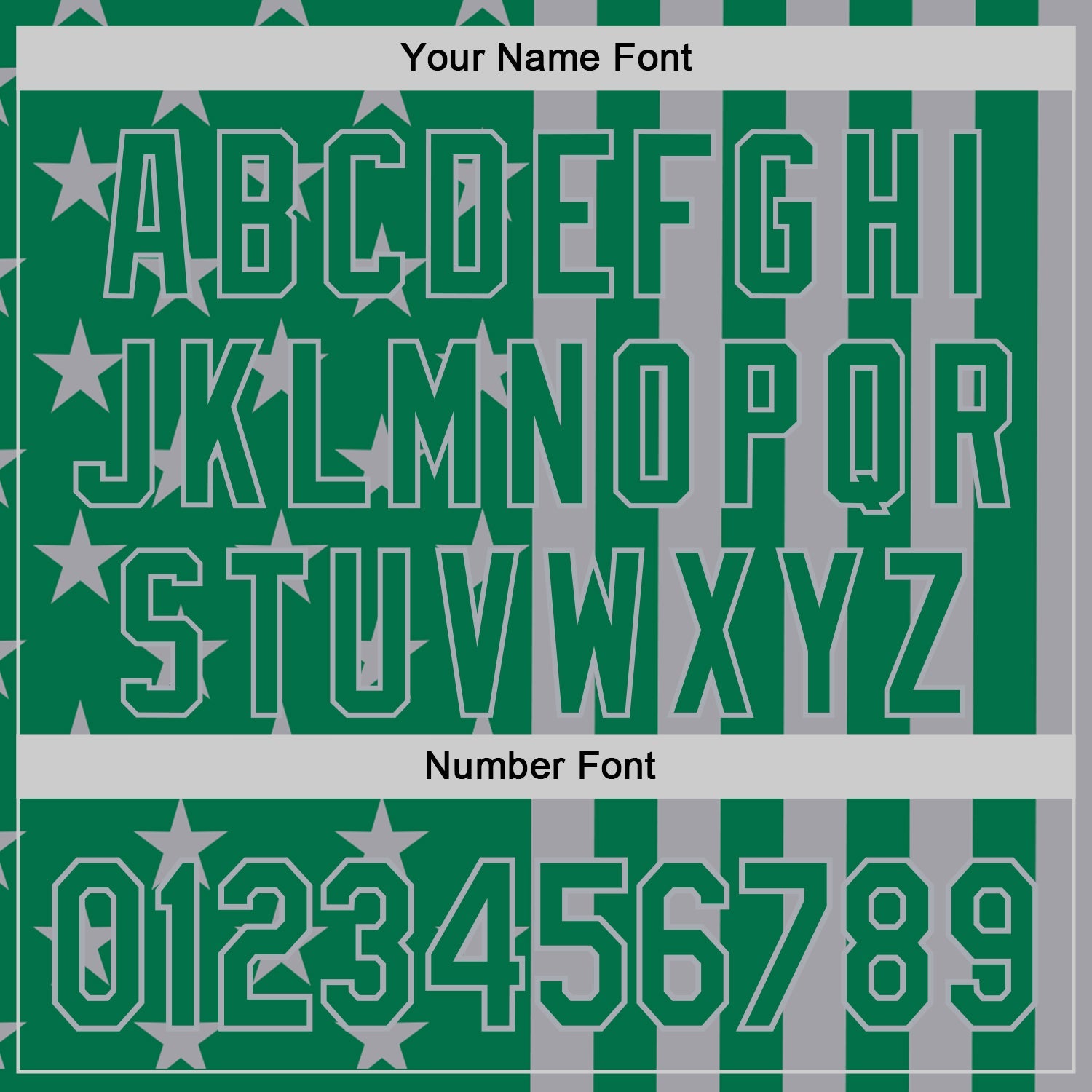Custom Kelly Green-Gray USA Flag Patriotic Split Stars and Stripes Authentic Baseball Jersey