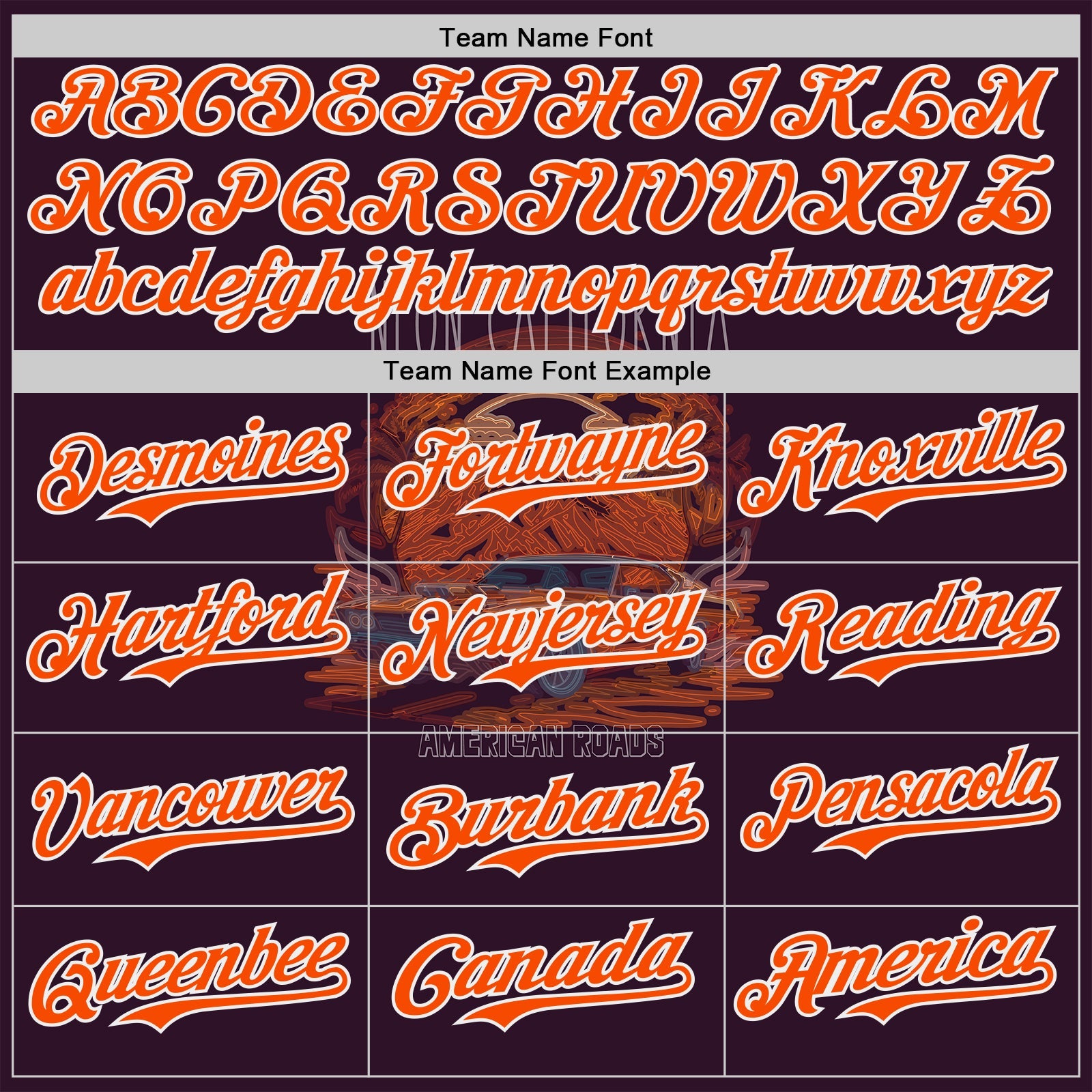 Custom Purple Orange-White Americana Road Trip Authentic Baseball Jersey