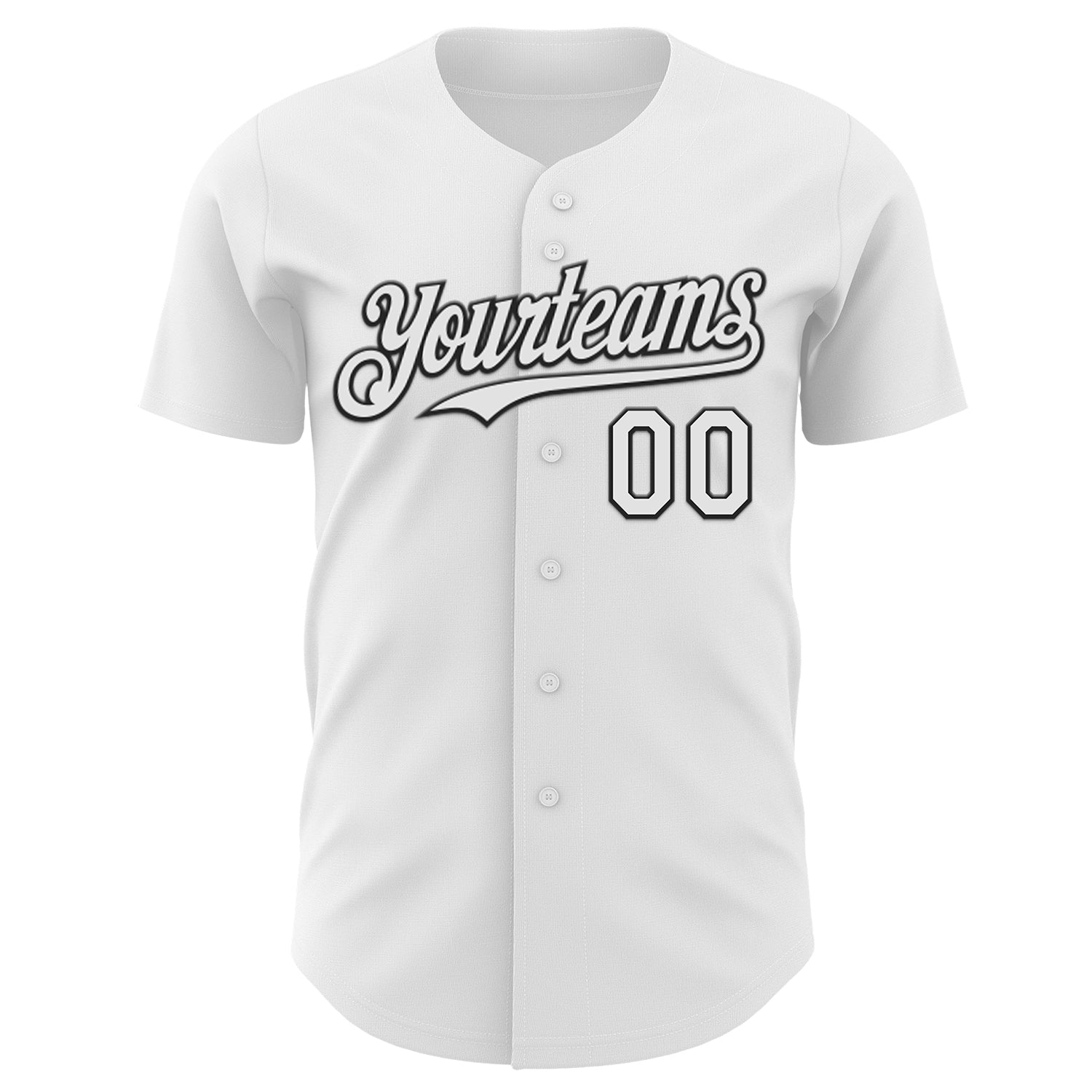 Custom White-Black Route 66 Americana Road Trip Authentic Baseball Jersey