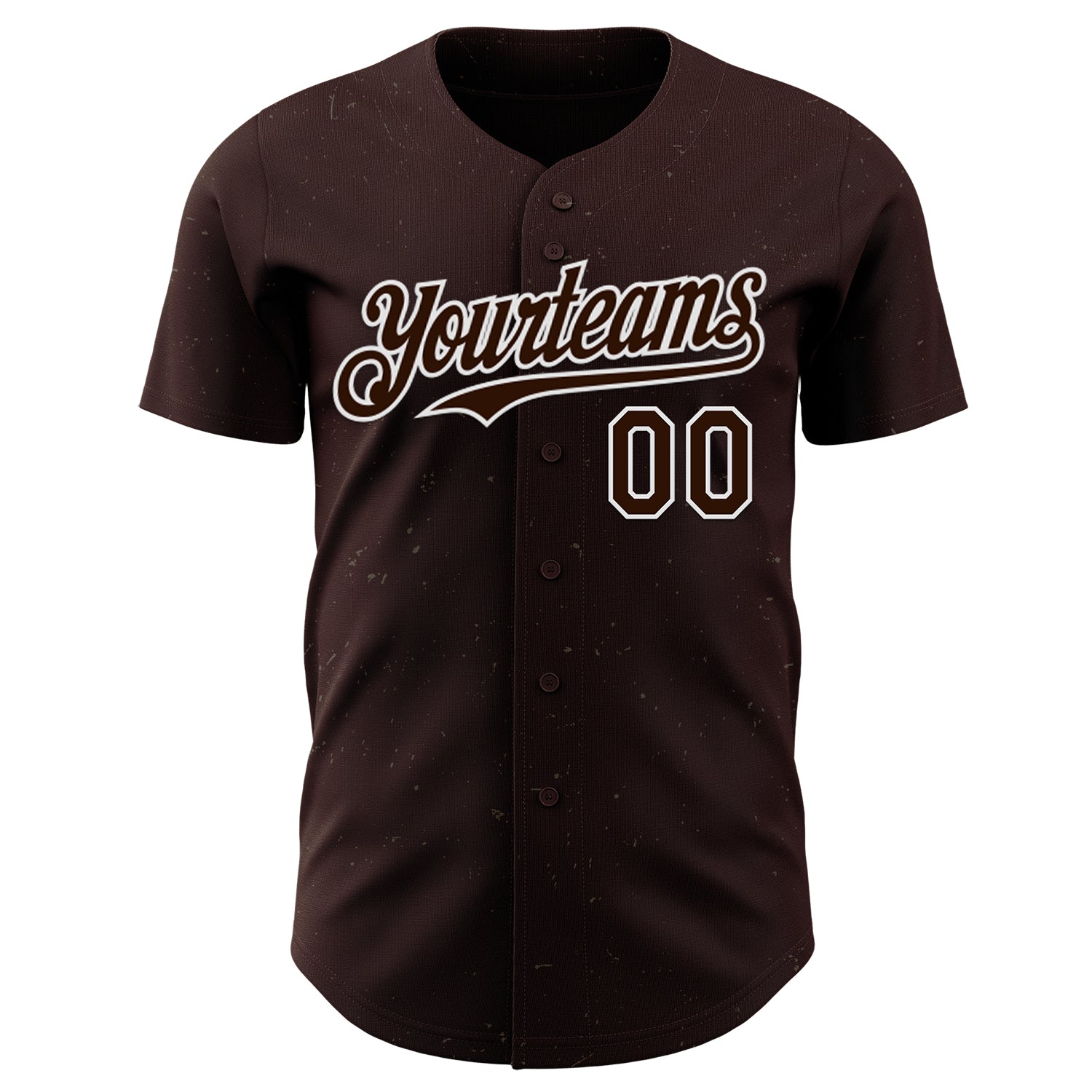 Custom Brown-White West Coast Americana Road Trip Authentic Baseball Jersey