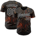 Custom Black-White Las Vegas Poker Club Authentic Baseball Jersey