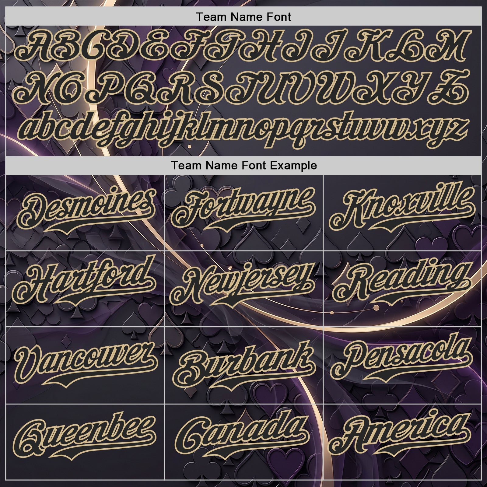 Custom Purple Black-Vegas Gold Las Vegas Poker Club Authentic Baseball Jersey